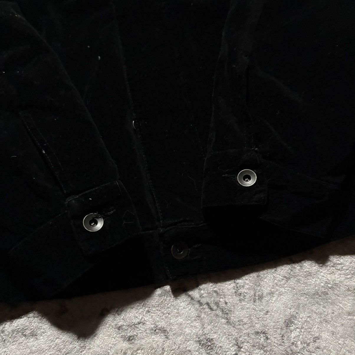 Rick Owens Drkshdw Rick Owens DRKSHDW Velvet Trucker Jacket Black | Size XL Size US XL / EU 56 / 4 - 2 Thumbnail