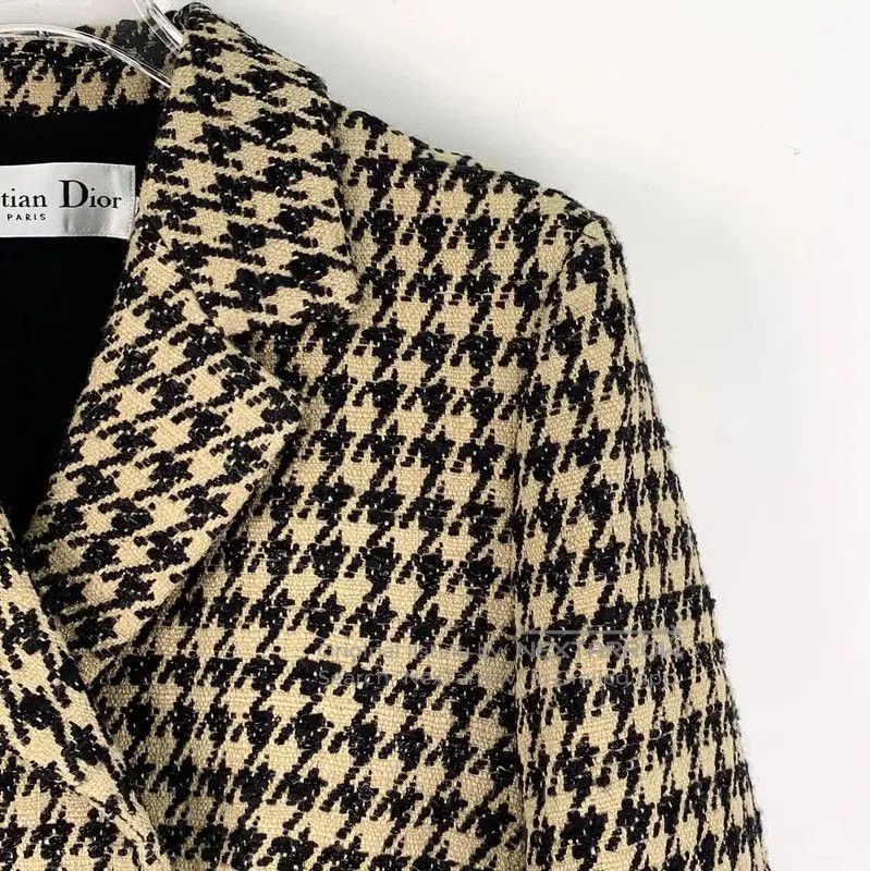 Dior Dior Brown Houndstooth Women's Jacket . Size S / US 4 / IT 40 - 3 Thumbnail