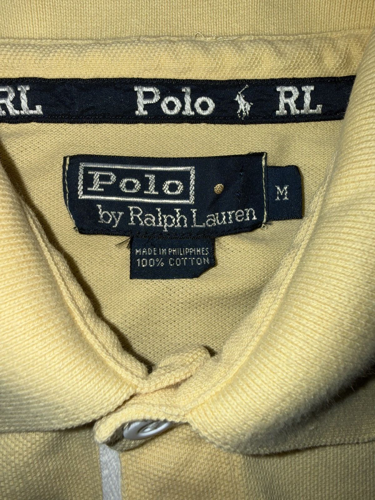 Polo Ralph Lauren Polo Ralph Lauren Yellow Navy Pique Rugby M Size US M / EU 48-50 / 2 - 4 Thumbnail