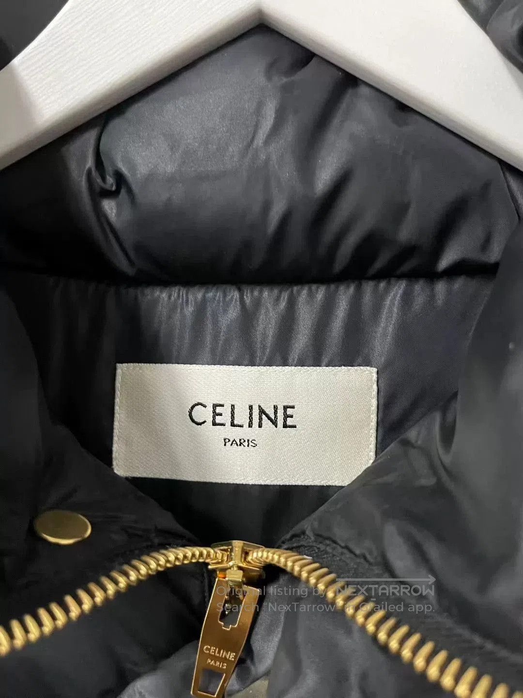 Celine black embroidered logo down jacket. Size S / US 4 / IT 40 - 7 Thumbnail