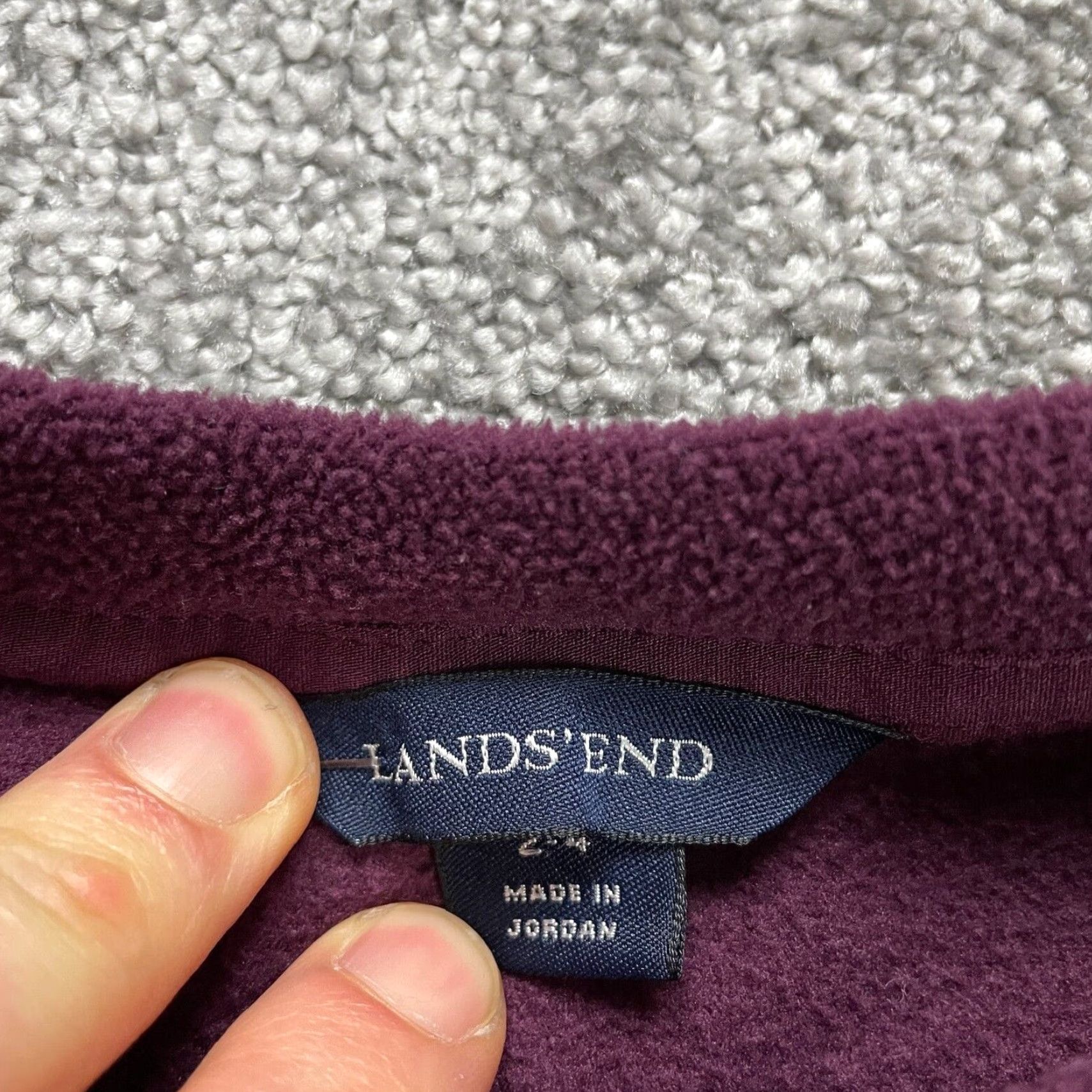 Lands' End Lands' End Sweatshirt Womens XS Purple Polartec Aircore 100 Henley Fleece Size XS / US 0-2 / IT 36-38 - 3 Thumbnail