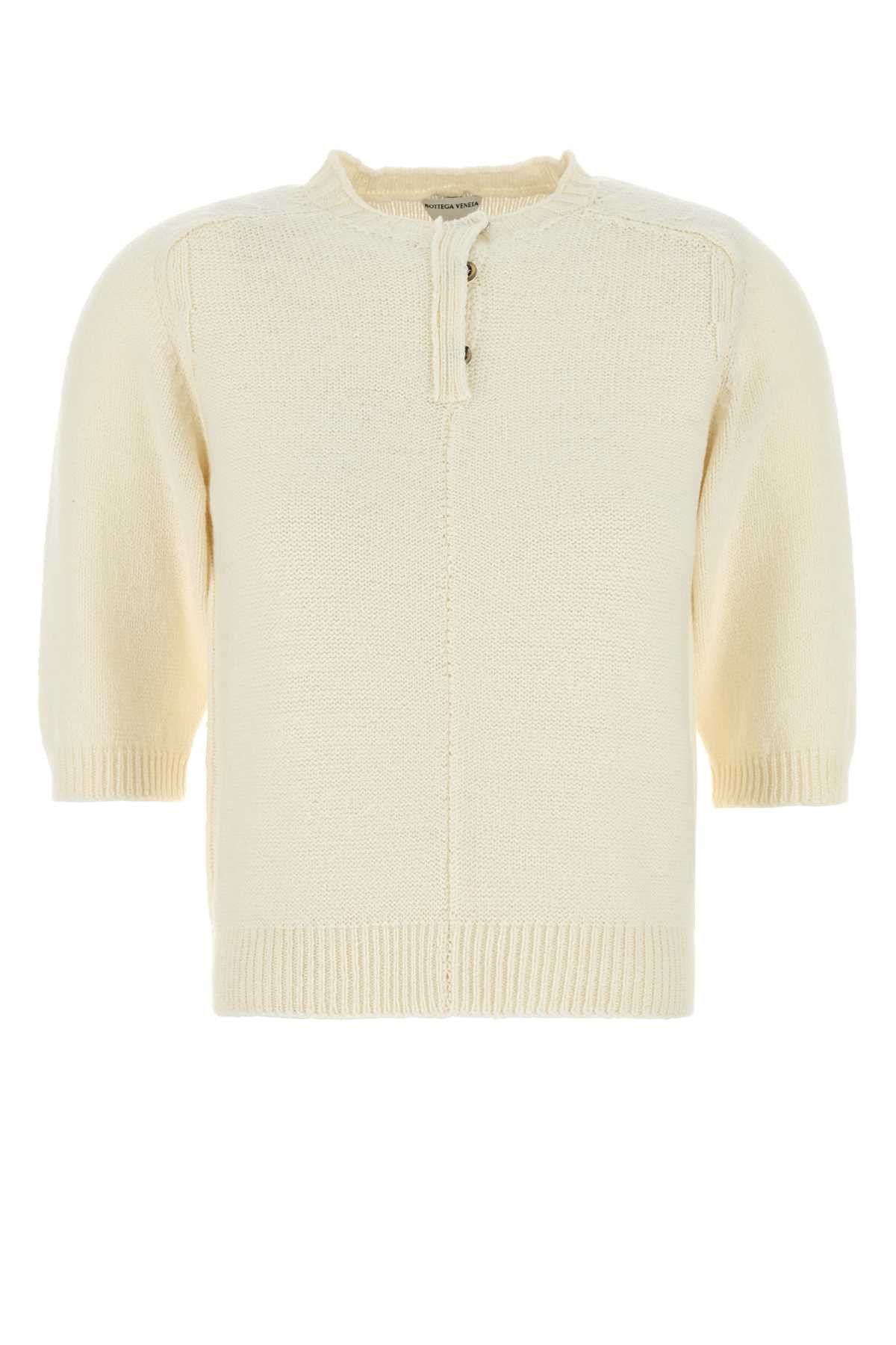 Bottega Veneta Ivory Wool Sweater Size M / US 6-8 / IT 42-44 - 1 Thumbnail