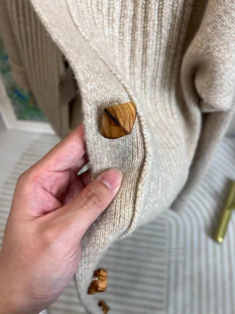 Hermes Hermes Solid color knitted cardigan jacket Size XXS / US 00 / IT 34 - 5 Thumbnail