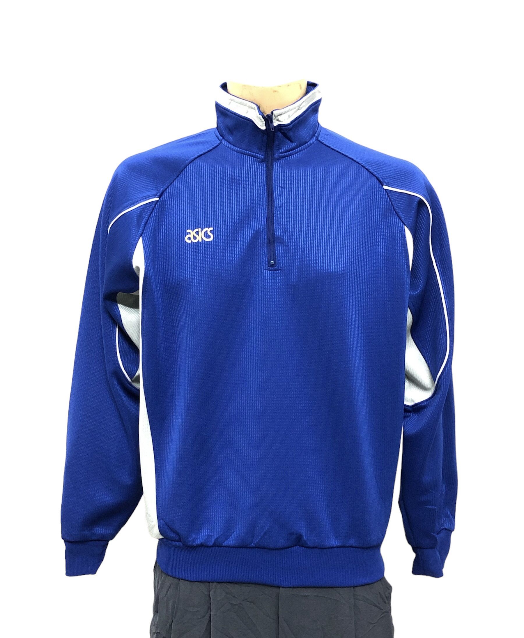 Asics × Japanese Brand × Vintage Vintage Asics Half Zip Pullover Sweater Size US M / EU 48-50 / 2 - 1 Thumbnail