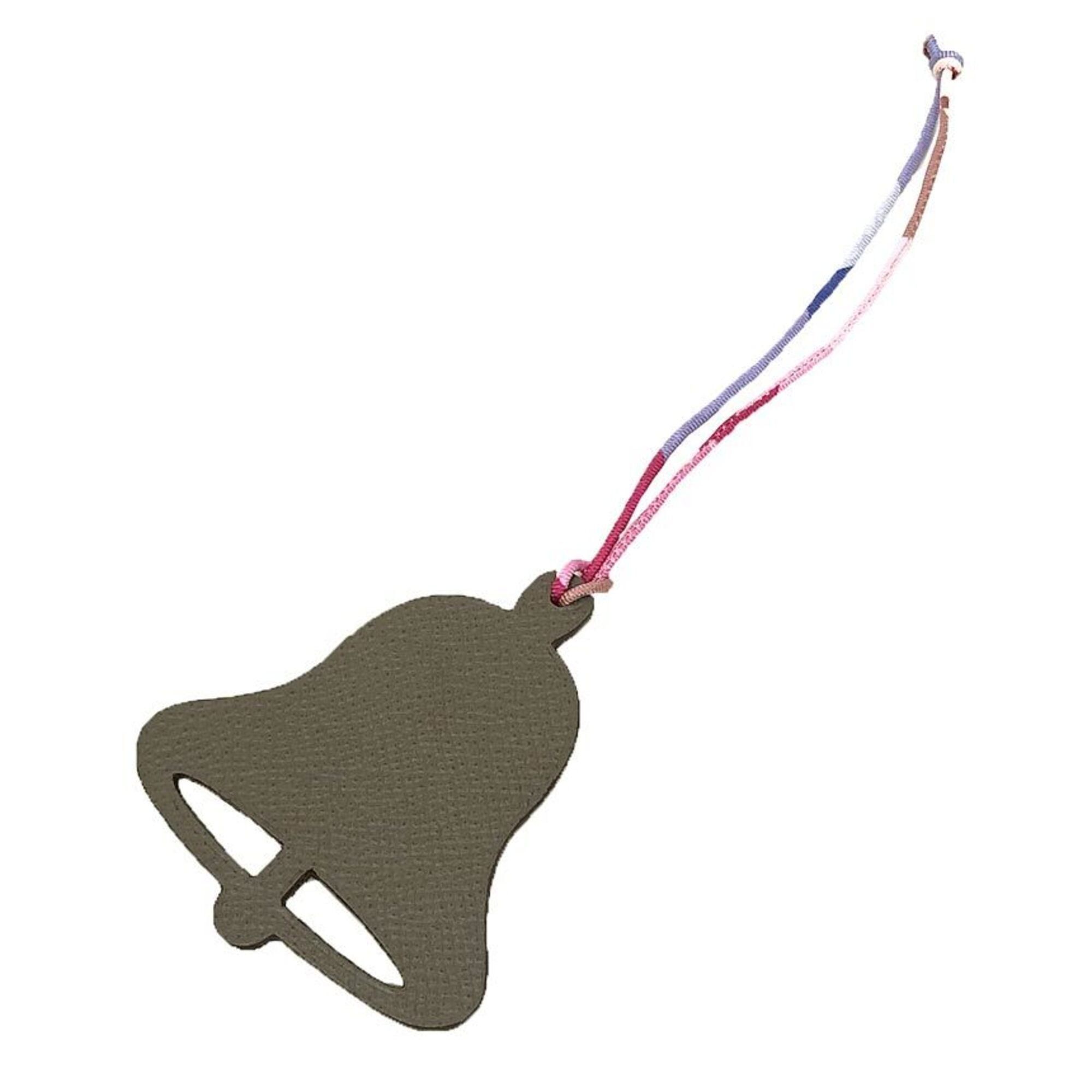 Hermes Hermes Petit H Bell Bag Charm, Bell, Taupe x Red Size ONE SIZE - 1 Thumbnail