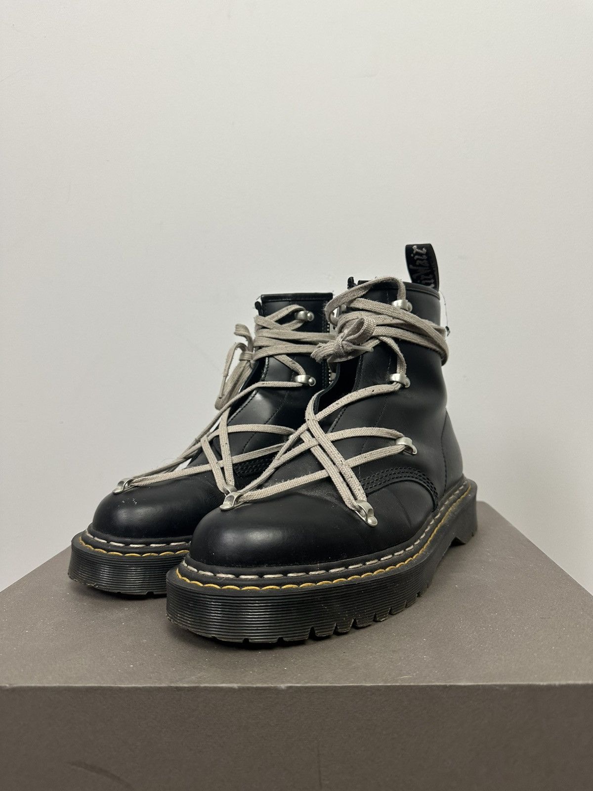 Dr. Martens × Rick Owens Pentalace 1460 Bex Boots Size US 10 / EU 43 - 1 Thumbnail