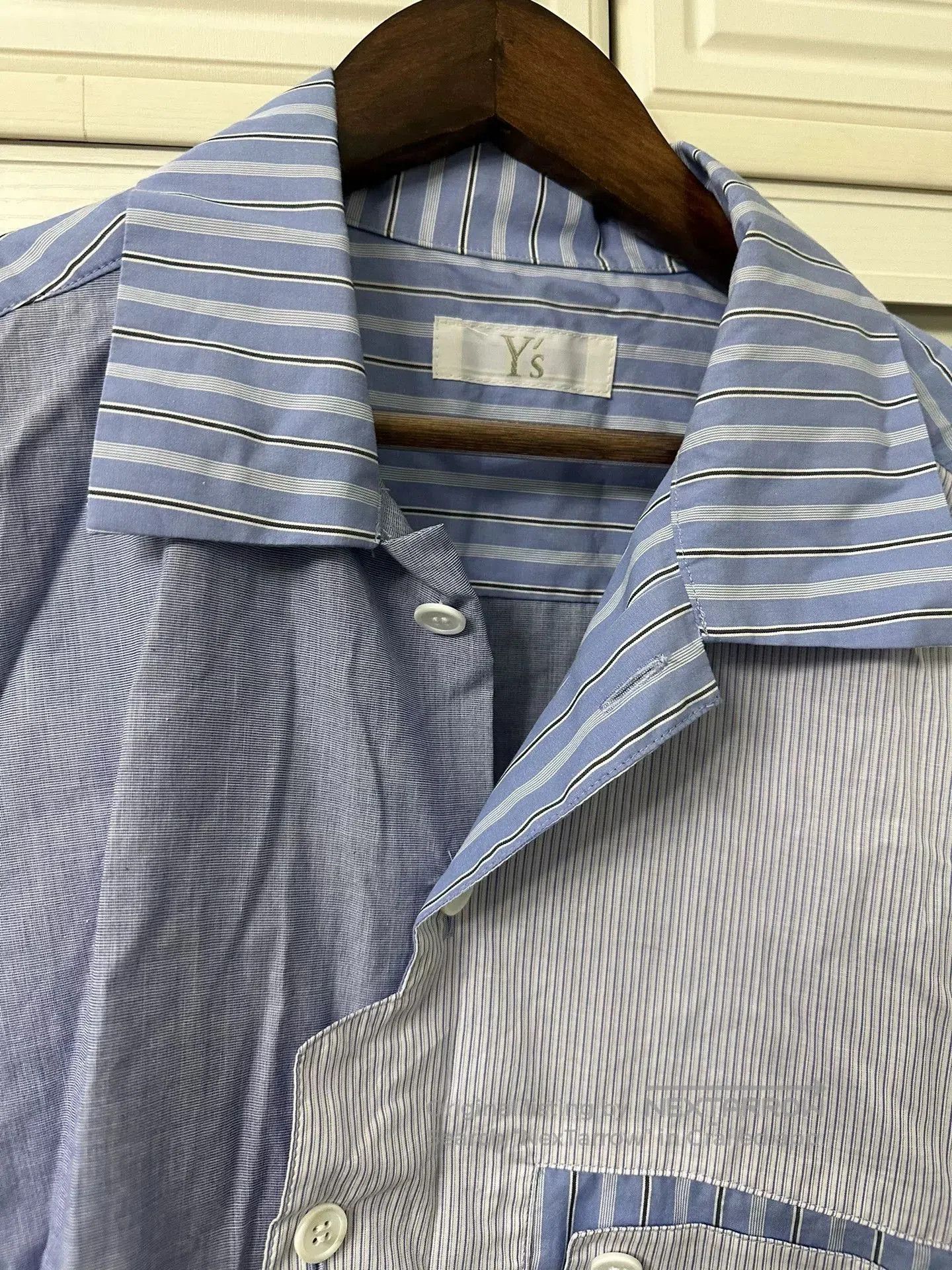 Y's Casual Light Blue Shirt with Stripes. Size US M / EU 48-50 / 2 - 2 Thumbnail