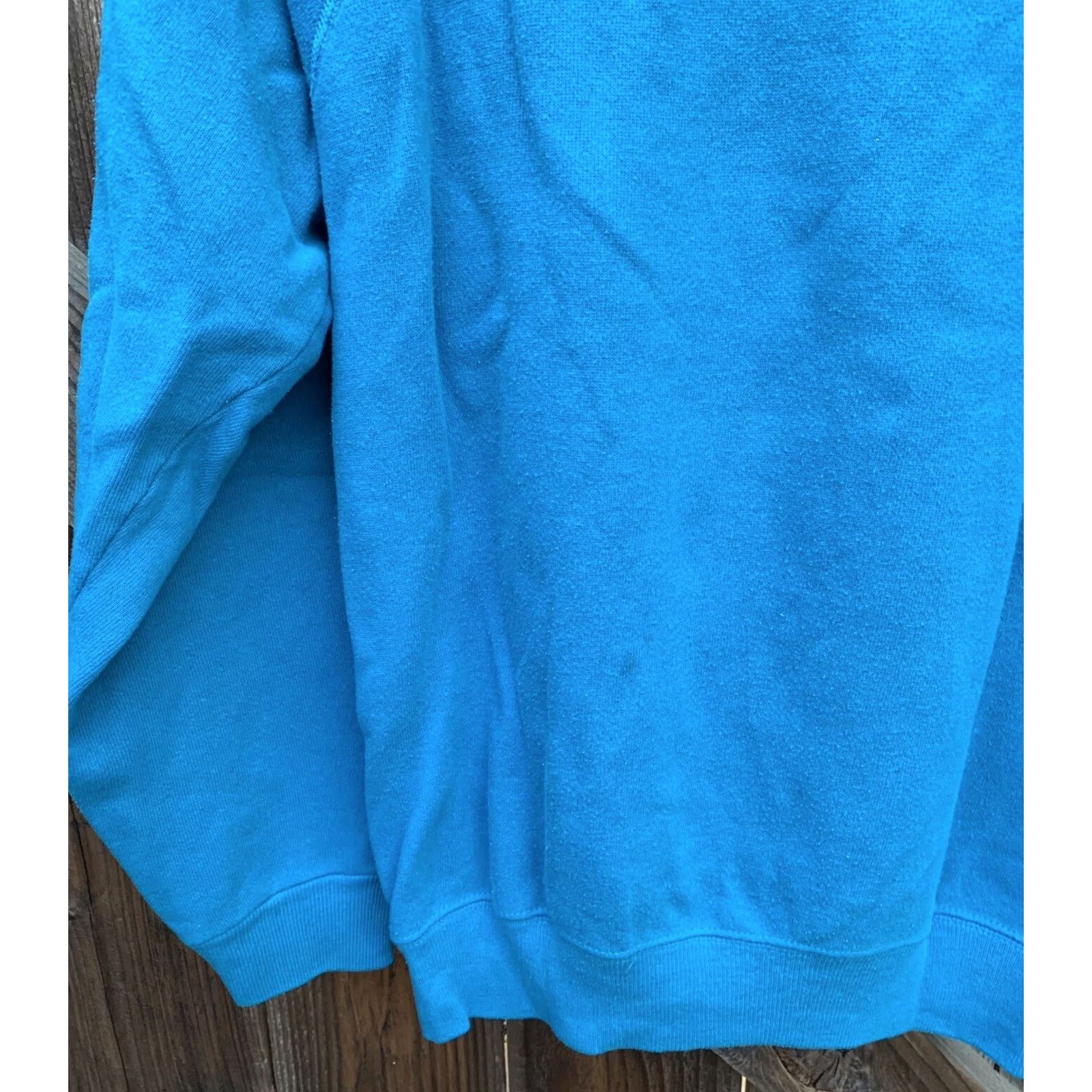 Hanes VINTAGE Hanes Raglan Sweatshirt Carrot Carrots 80s City Nature Blue Wool Blend Cotton 50/50 Graphic Print Pullover Men M Size US M / EU 48-50 / 2 - 6 Thumbnail