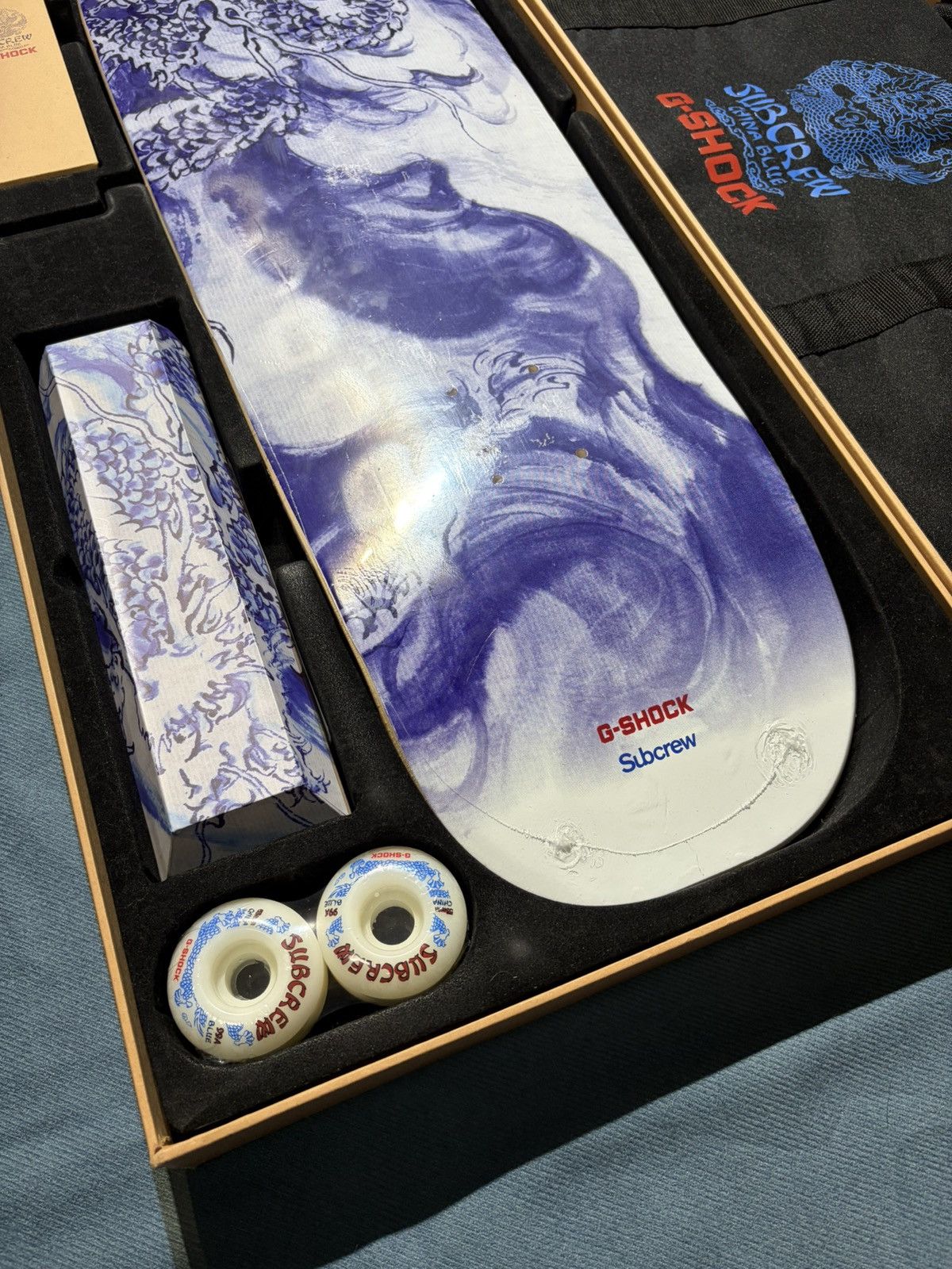 G Shock Subcrew X G Shock blue and white porcelain skateboard set Size ONE SIZE - 3 Thumbnail