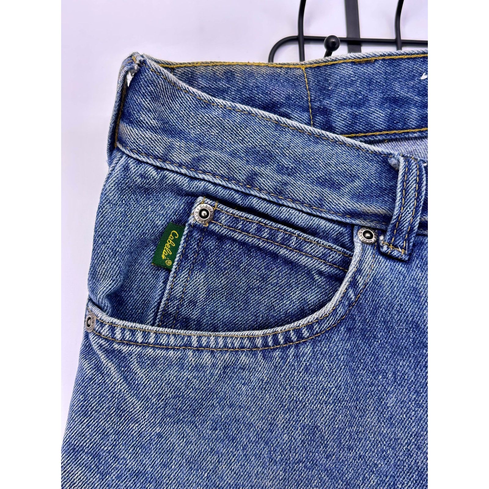 Cabelas Cabelas Blue Thick Work Jeans Size 34 Size US 34 / EU 50 - 4 Thumbnail