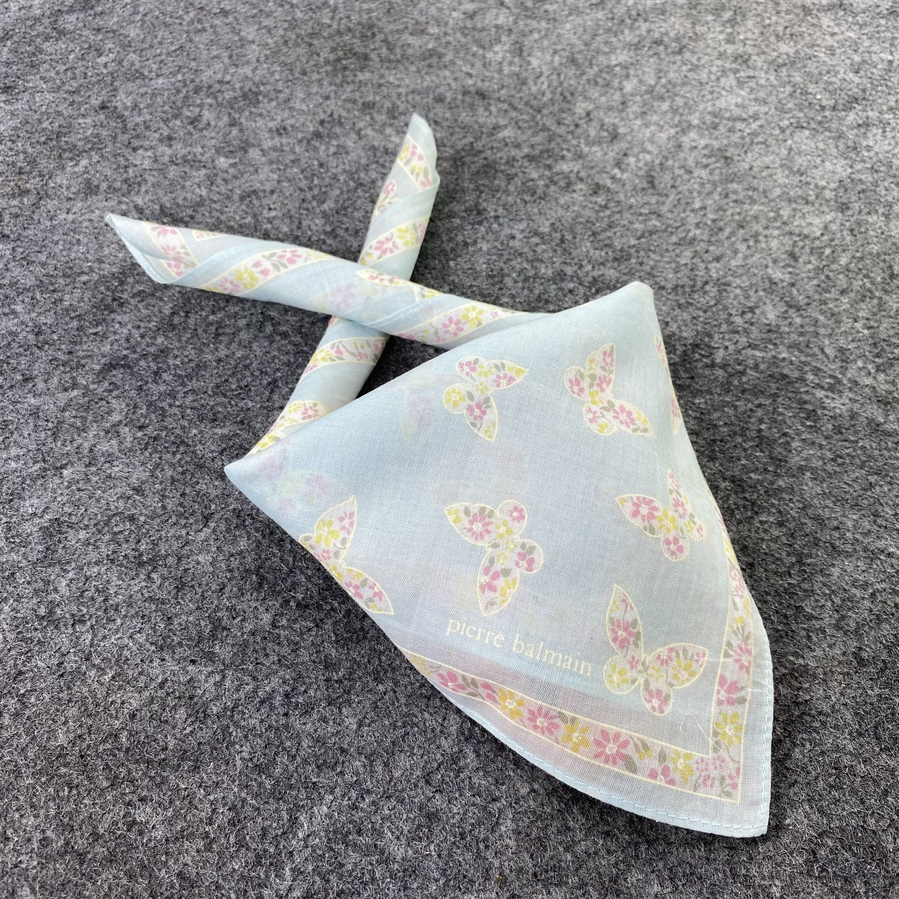 Pierre Balmain × Vintage Pierre Balmain Handkerchief / Bandana / Neckerchief-B591 Size ONE SIZE - 1 Thumbnail