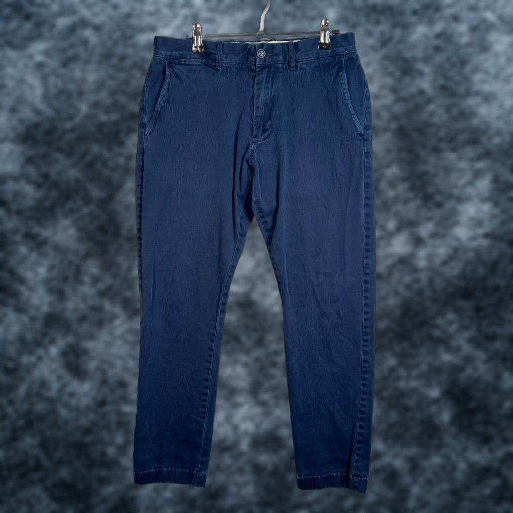 J.Crew J.Crew 484 Mens Navy Blue Stretch Pants Tapered Leg Size 30 x 30 Size US 30 / EU 46 - 1 Thumbnail