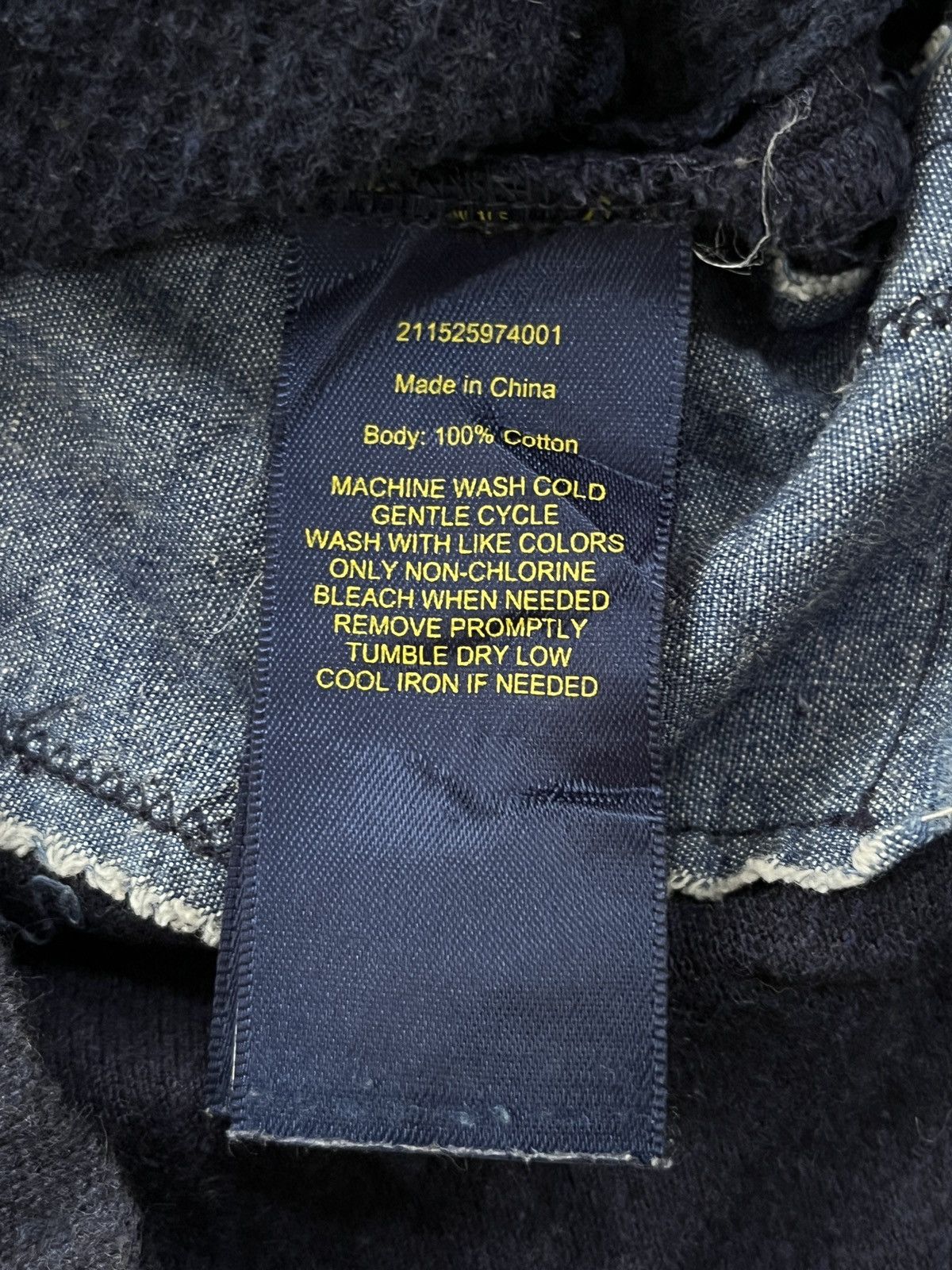 Polo Ralph Lauren 00s Polo RL Patchwork Indigo Dye Sashiko Kapital Dye Denim Size XS / US 0-2 / IT 36-38 - 10 Thumbnail
