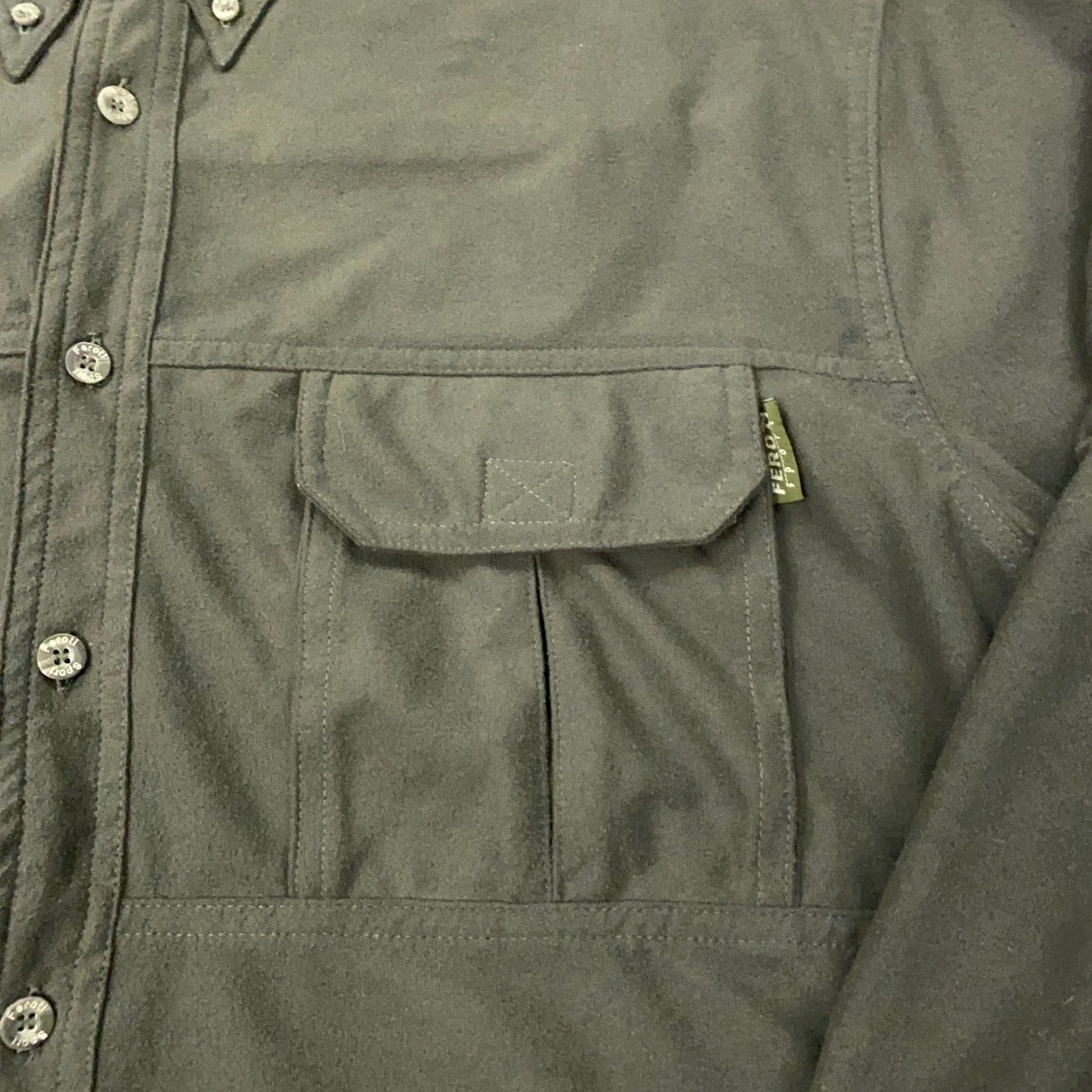 Vintage Feroti Shirt Mens XL Gray Long Sleeve Button Down Cycling Size US XL / EU 56 / 4 - 2 Thumbnail