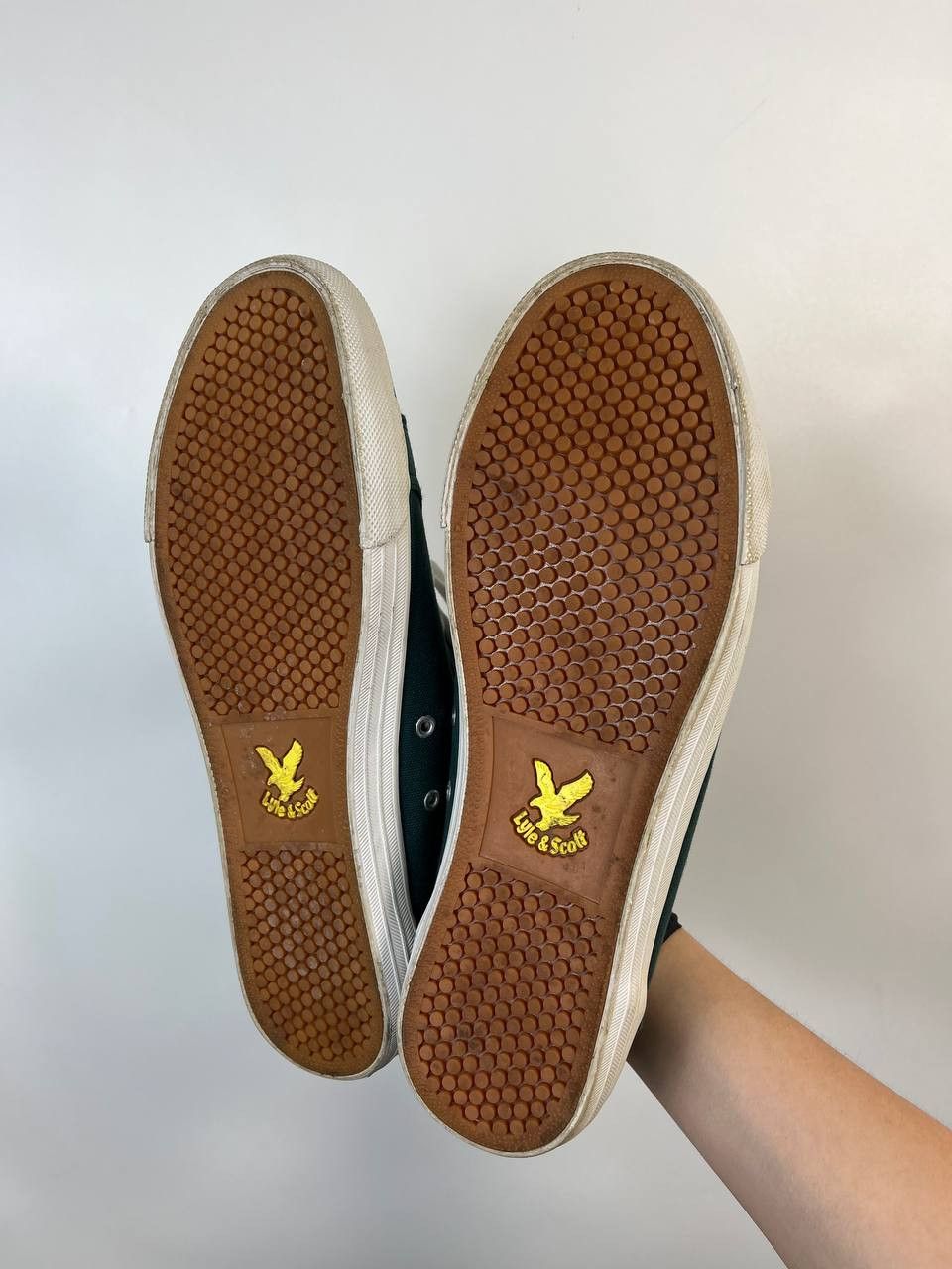 Lyle & Scott Lyle & Scott Green Canvas Sneakers Shoes Size 44 Size US 11 / EU 44 - 9 Thumbnail