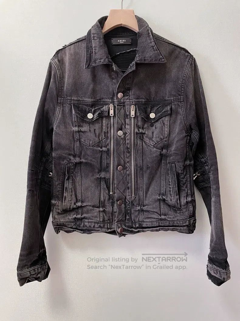 Amiri Amiri Heavyweight Jacquard Washed Denim Jacket Size US M / EU 48-50 / 2 - 4 Thumbnail