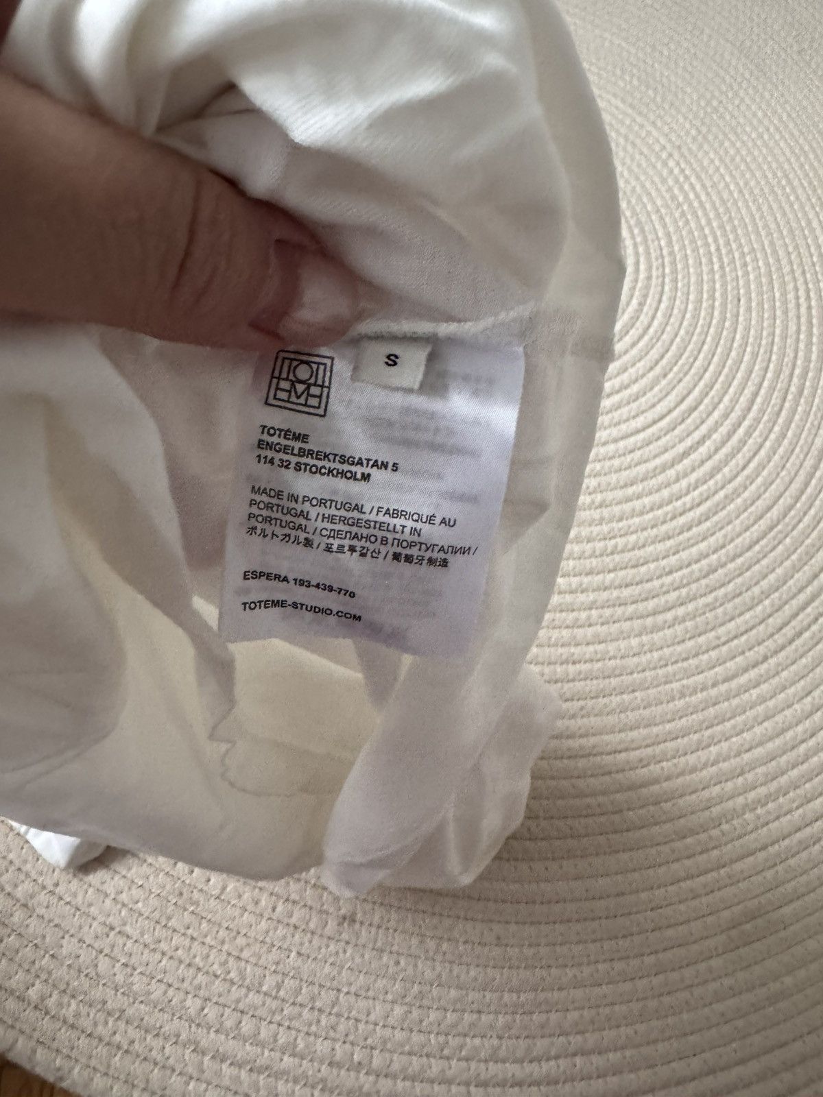 Toteme Toteme Curved seam tee off-white size S Size S / US 4 / IT 40 - 8 Thumbnail