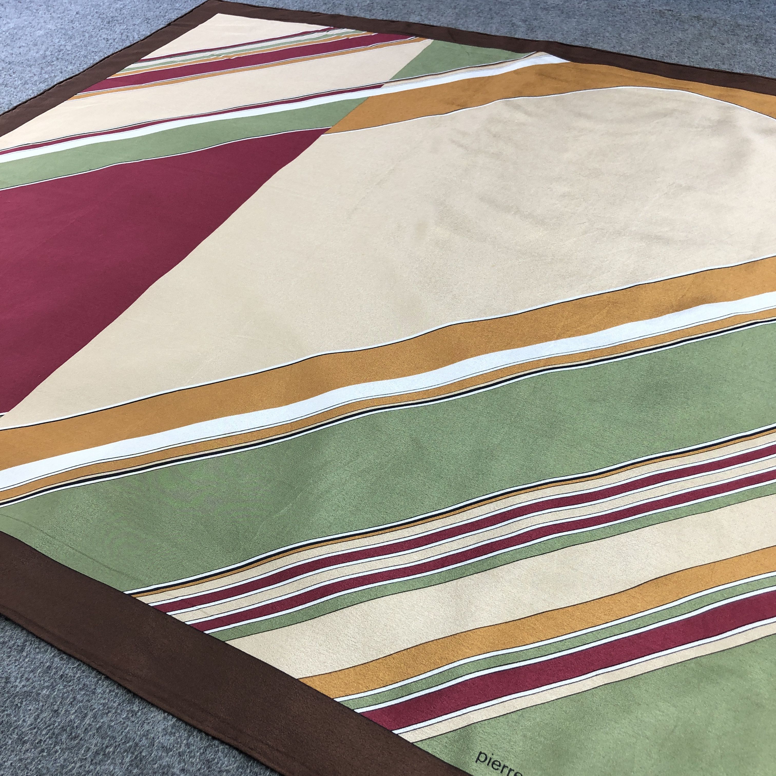 Vintage Pierre Cardin Abstract Silk Scarf M1252