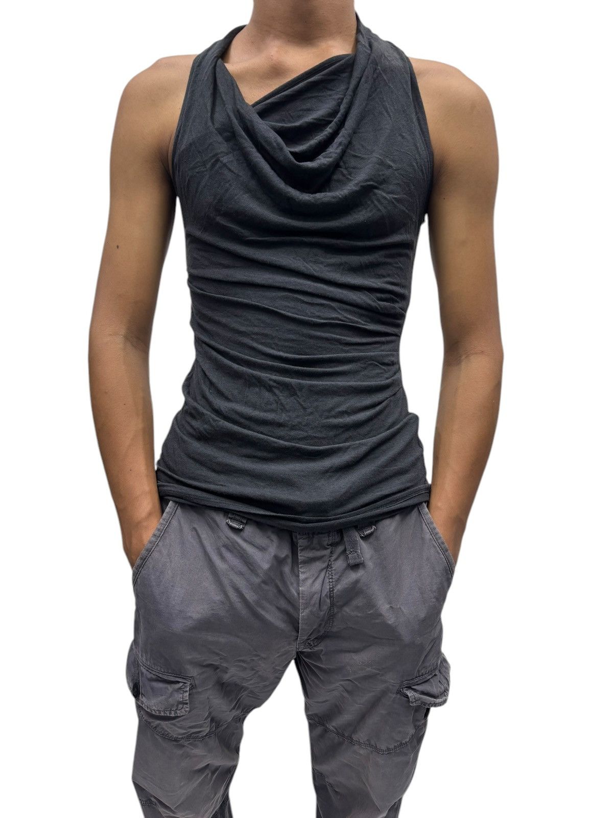 Helmut Lang HELMUT LANG WRINKLE SHIRT SLEEVELESS Size US S / EU 44-46 / 1 - 3 Thumbnail