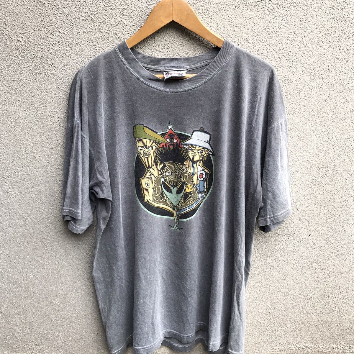 Vintage Vintage 90s KIK WEAR tee graphic art Size US XL / EU 56 / 4 - 1 Thumbnail