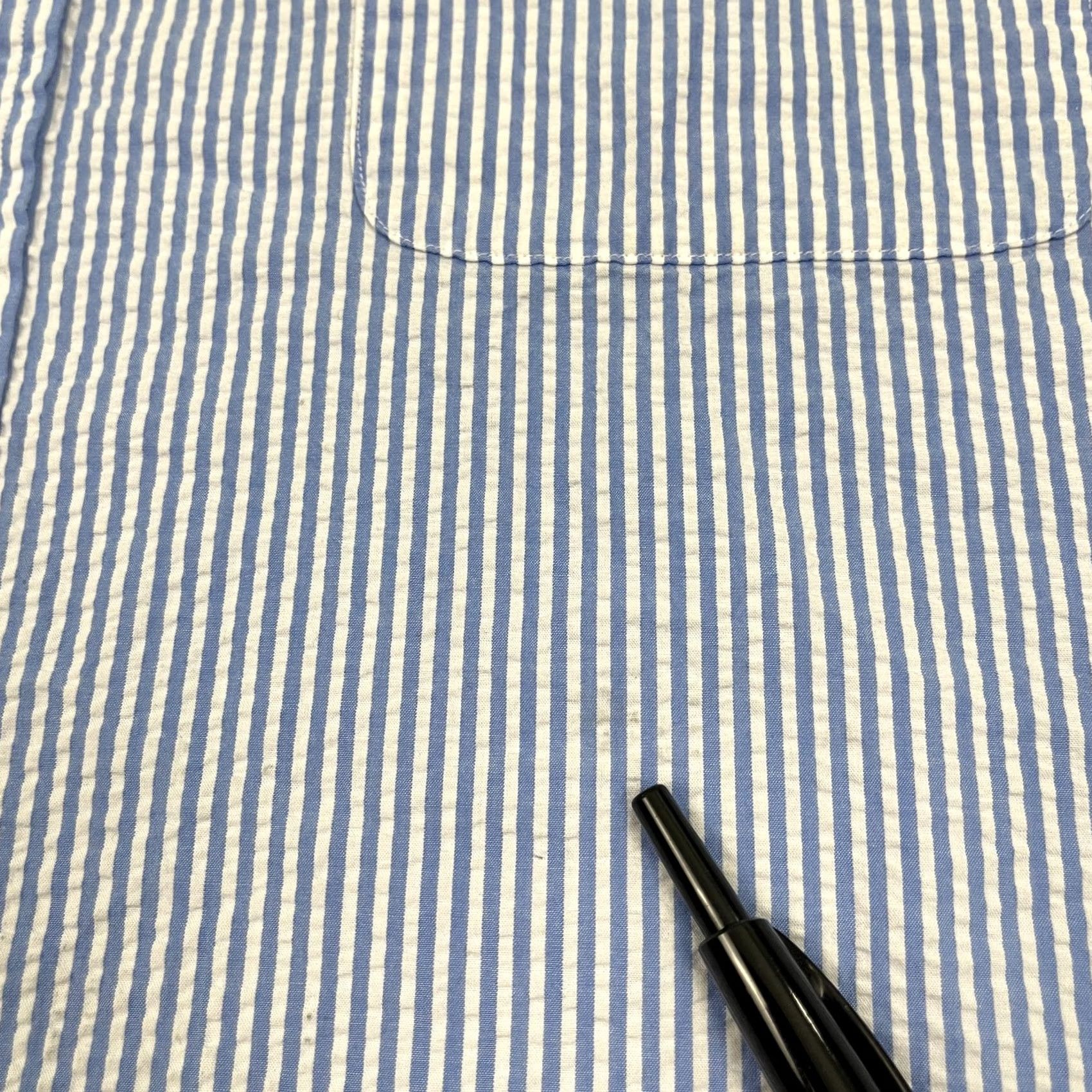 Polo Ralph Lauren Polo Ralph Lauren Shirt Mens XL Blue Untucked Fit White Striped Seersucker Pony Size US XL / EU 56 / 4 - 7 Thumbnail