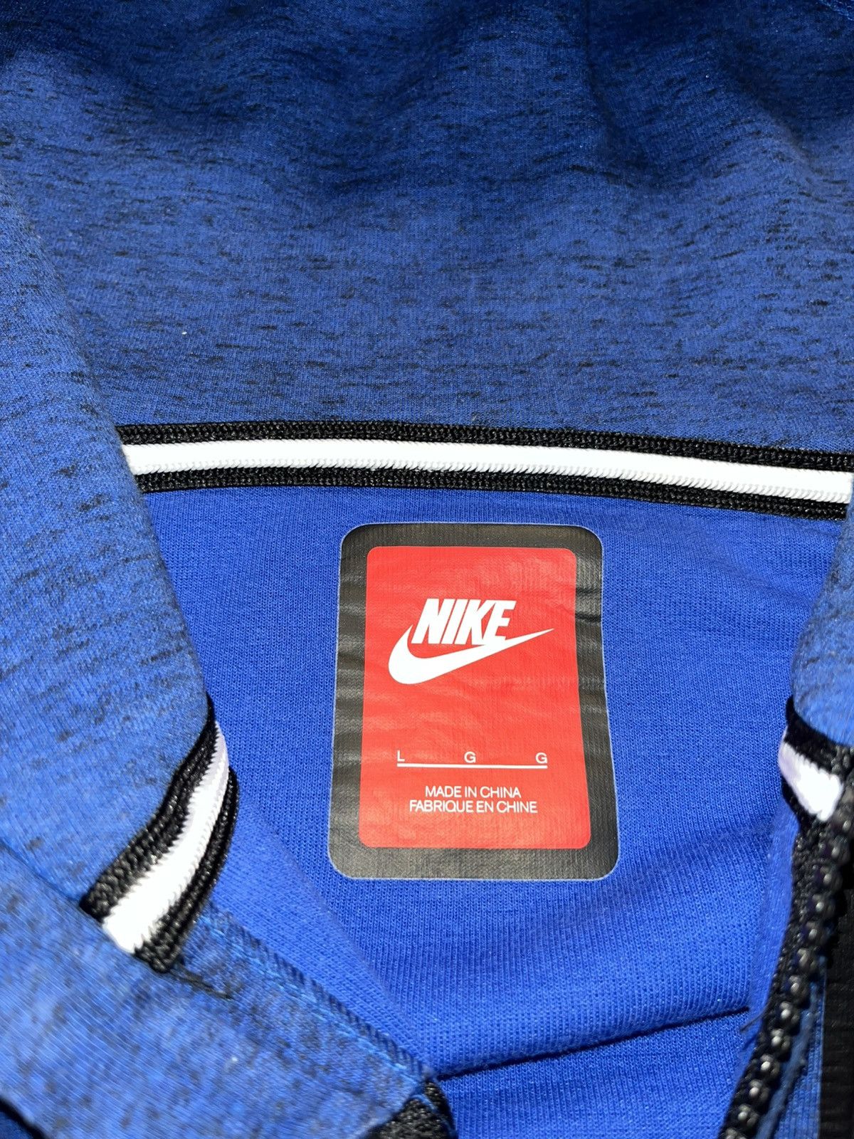Nike Nike Tech Fleece zip drill hoodie blue size L Size US L / EU 52-54 / 3 - 5 Thumbnail
