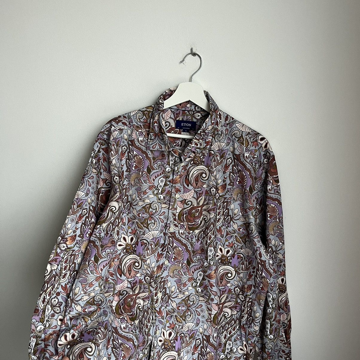 Eton ETON Monogram Men’s Shirt XXL Size US XXL / EU 58 / 5 - 5 Thumbnail