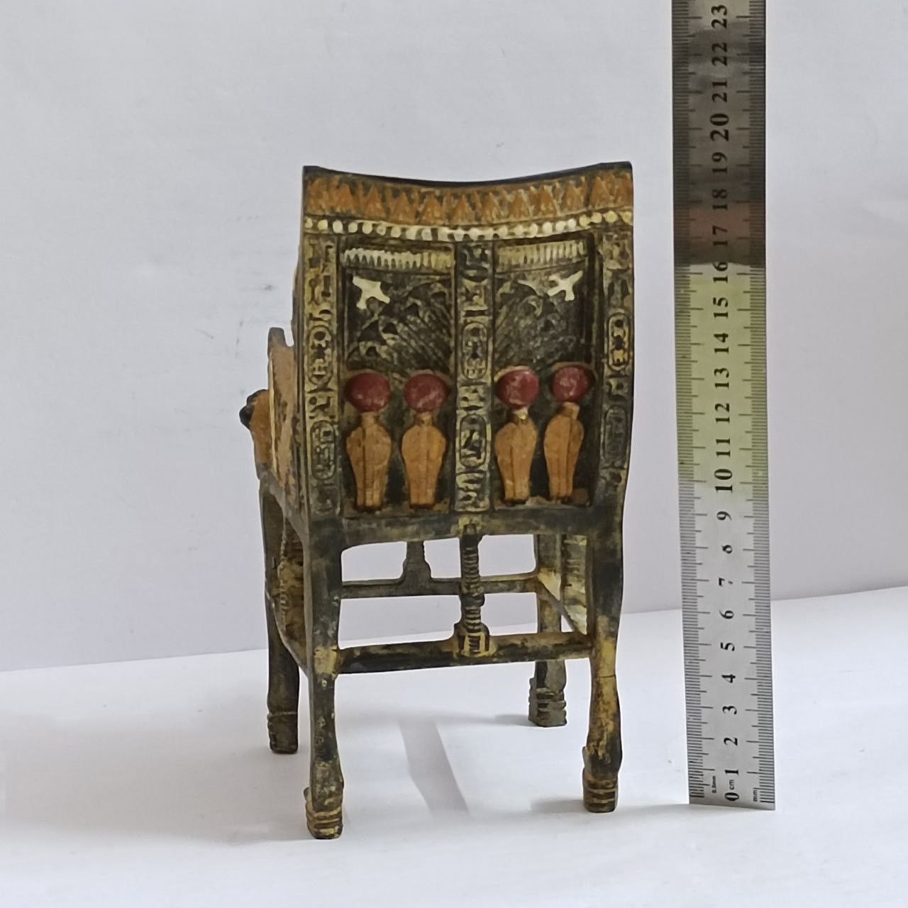 Handmade Egyptian-style replica of King Tut's throne – Handcrafted Size ONE SIZE - 3 Thumbnail