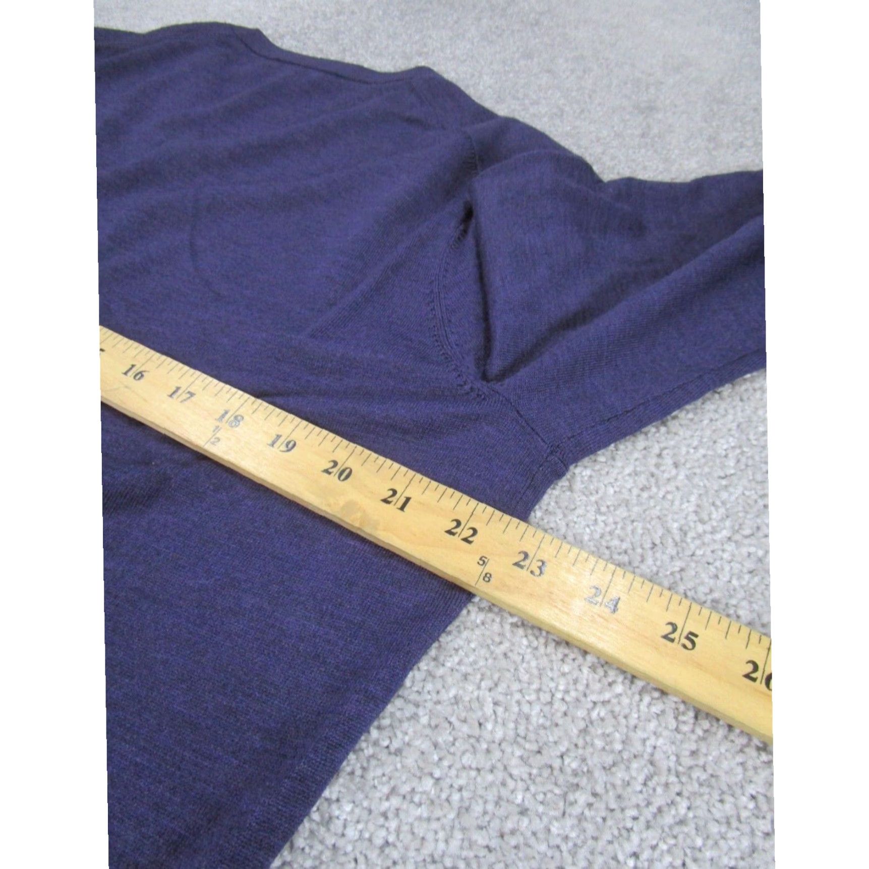 Brooks Brothers Brooks Brothers Sweater Mens Large V Neck Stretch Merino Wool Navy Blue Size US L / EU 52-54 / 3 - 7 Thumbnail