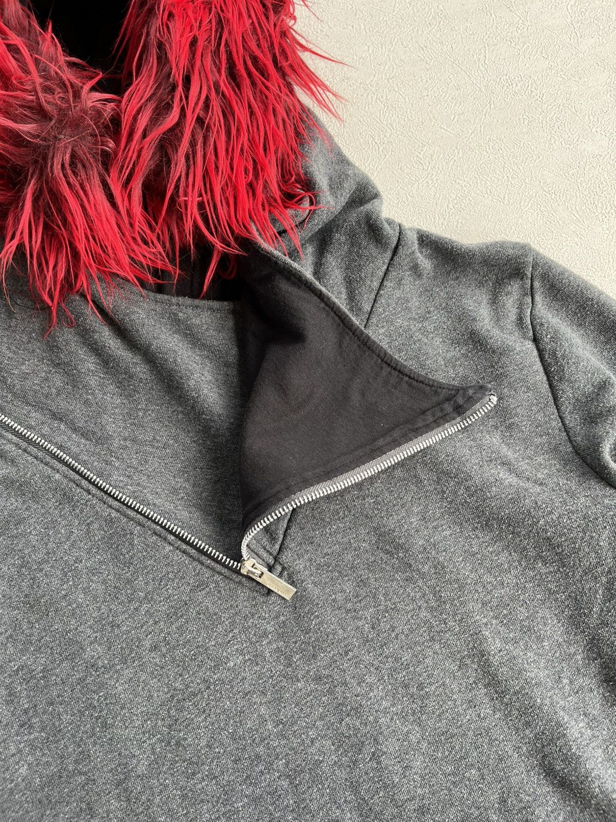 If Six Was Nine Japanese Asymmetrical Fur Hoodie Seditionaries Punk vkei Size US L / EU 52-54 / 3 - 3 Thumbnail