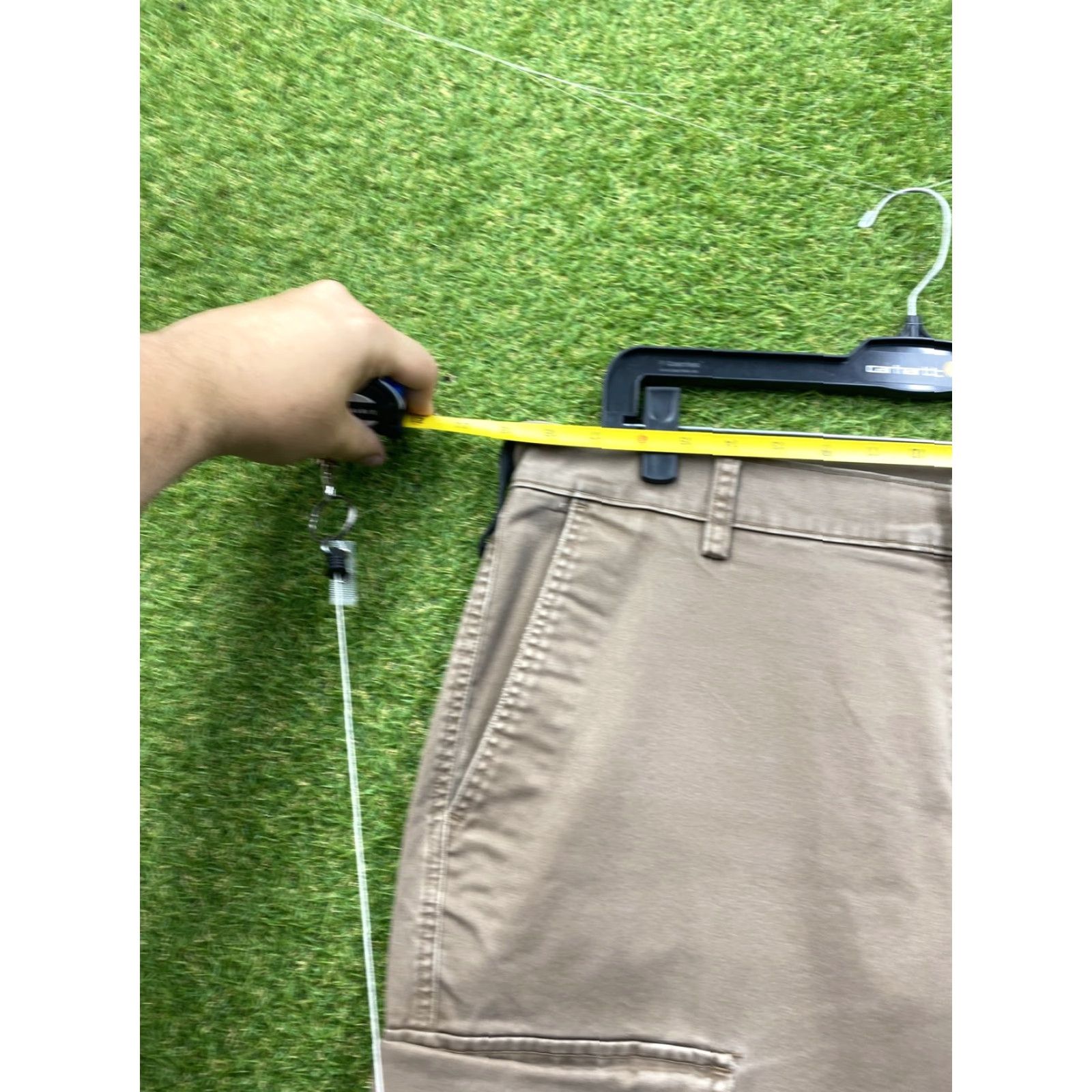 Vintage 40 Grit Duluth Trading Pants Mens 38x30 Brown Slim Fit Cargo Utility Workwear Size US 38 / EU 54 - 3 Thumbnail