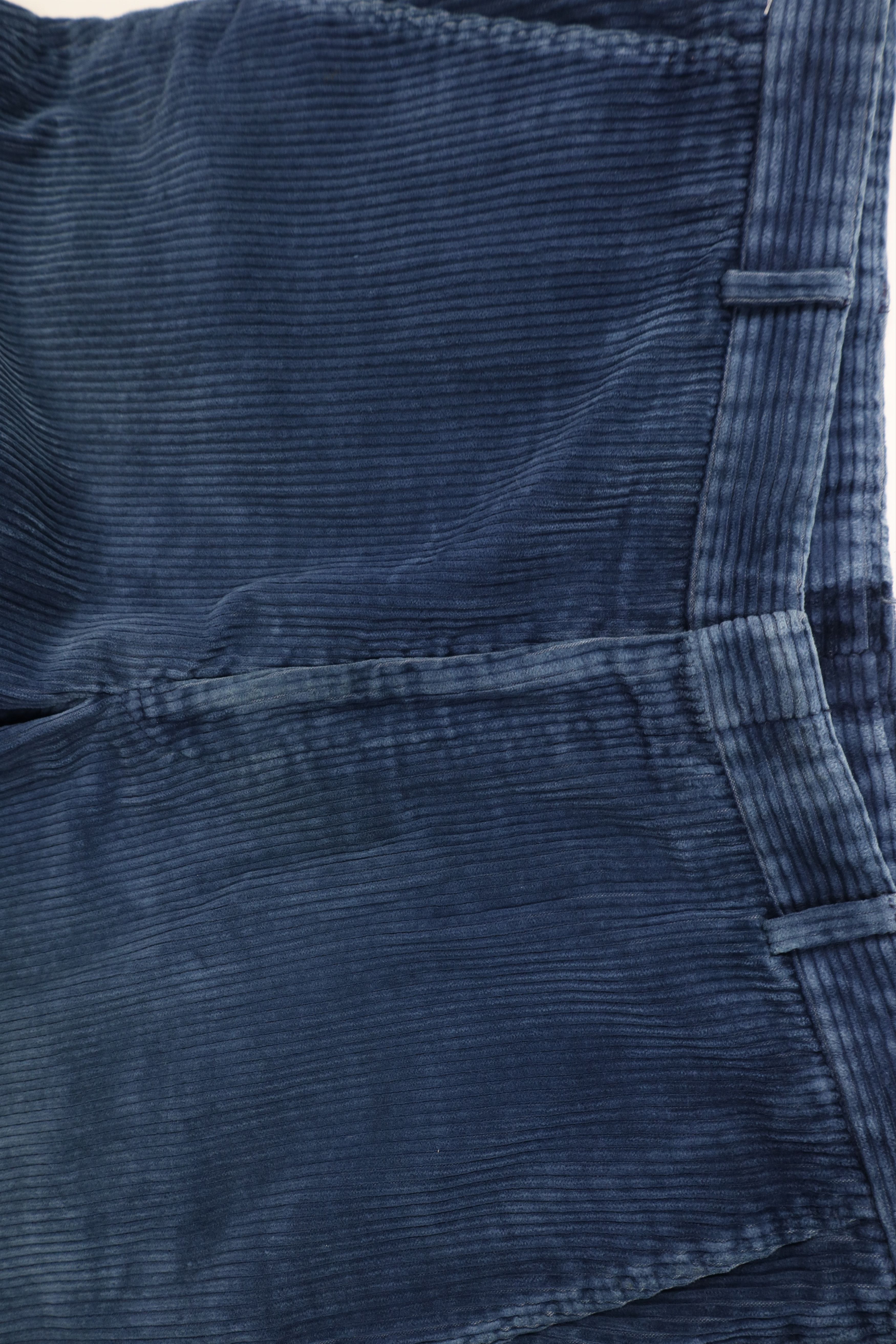 Lands' End × Vintage Vintage 90s Lands End Wide Leg Corduroy Chino Pants Blue USA Size US 36 / EU 52 - 8 Thumbnail