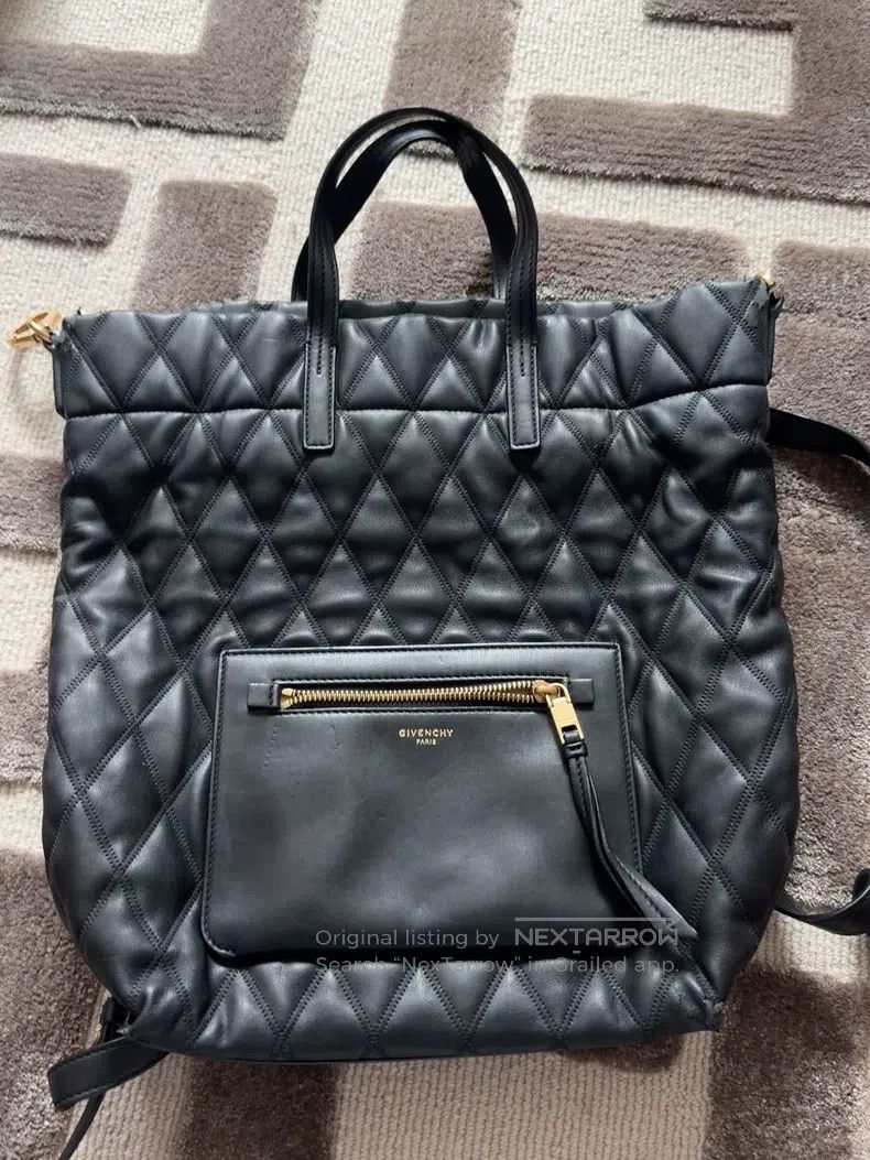 Givenchy Givenchy Black Diamond Pattern Backpack, Metal Hardware Size ONE SIZE - 6 Thumbnail