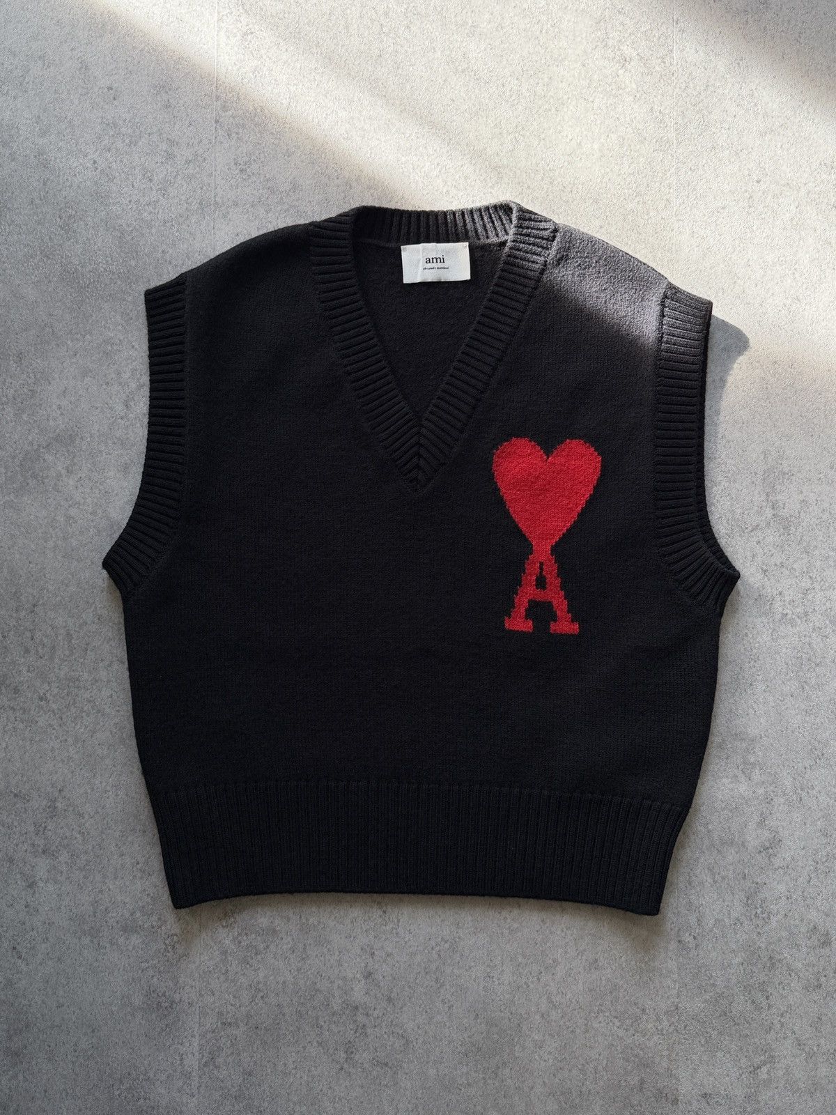 AMI Ami Paris Wool Sweater Vest Size US S / EU 44-46 / 1 - 1 Thumbnail