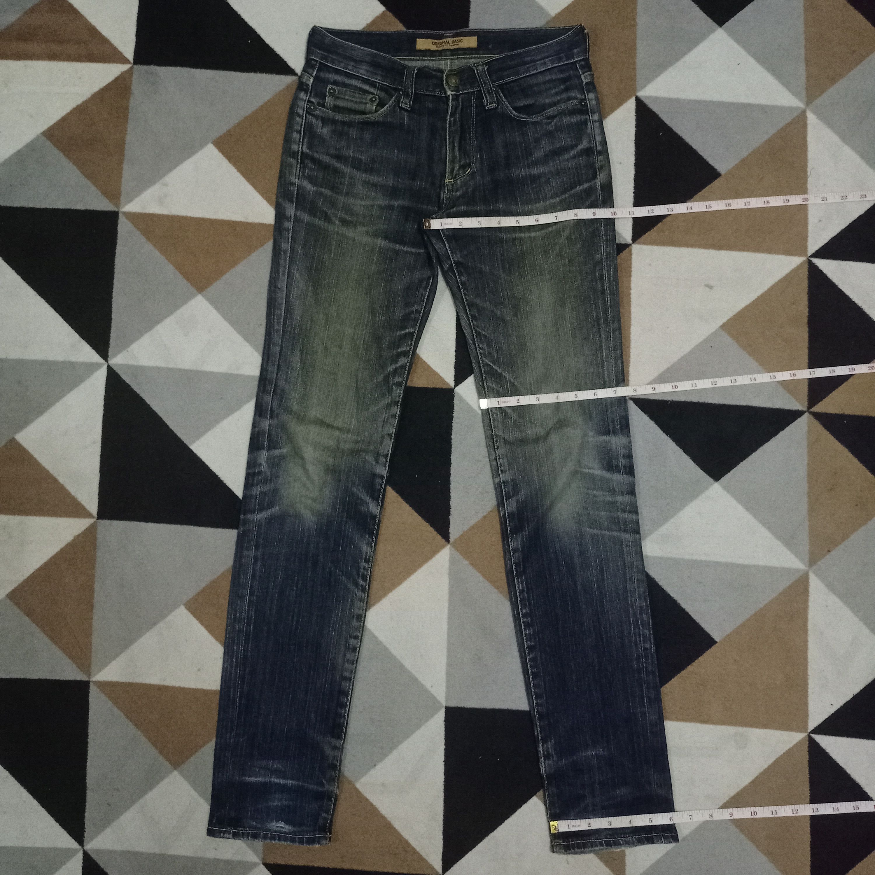 Japanese Brand × Uniqlo Vintage Japanese Uniqlo Mud Wash Distressed Jeans 29x33 Size US 29 - 10 Thumbnail