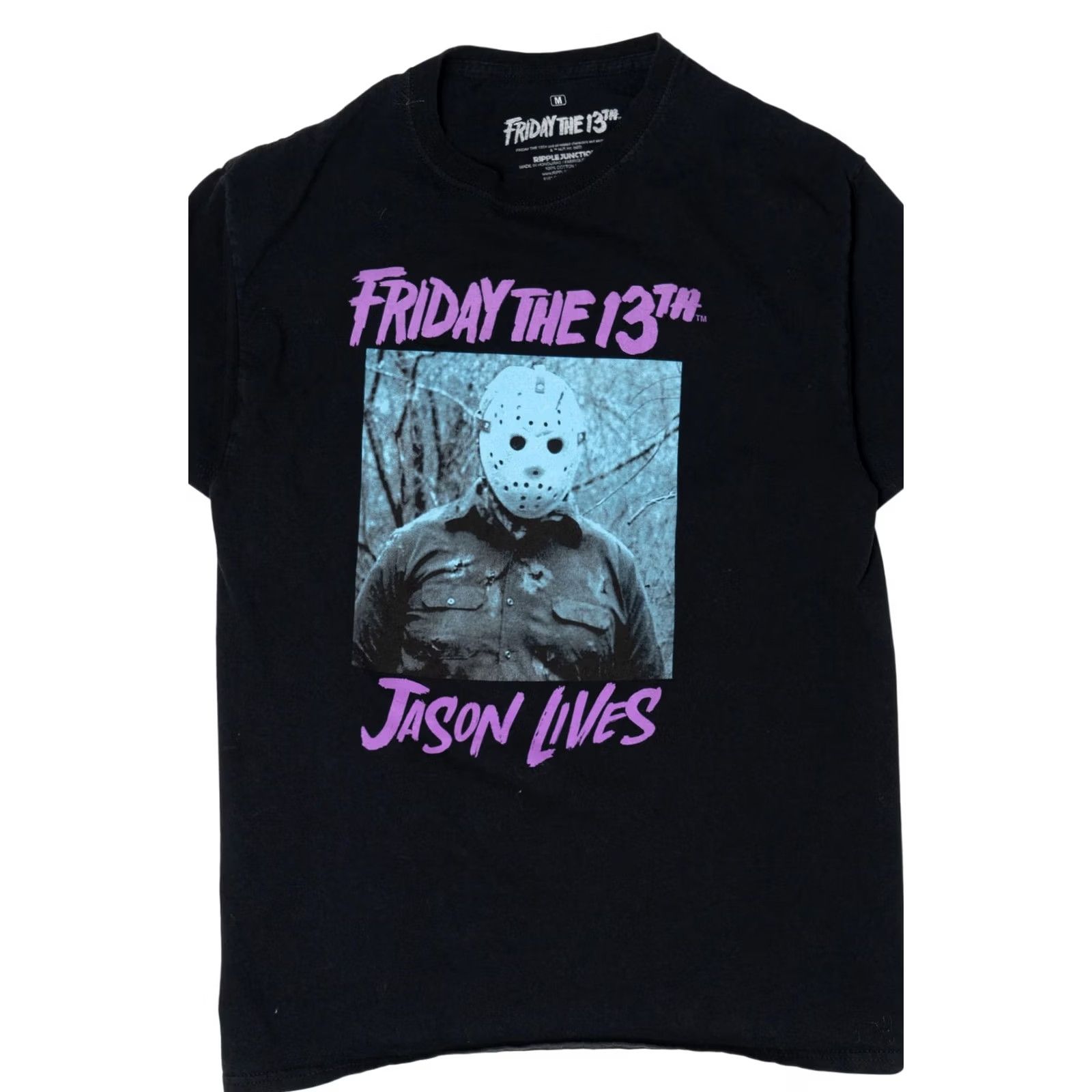 Vintage VINTAGE Friday The 13th "Jason Lives" T-Shirt Unisex Adults Medium Black Short Sleeve Mens Size US M / EU 48-50 / 2 - 5 Thumbnail