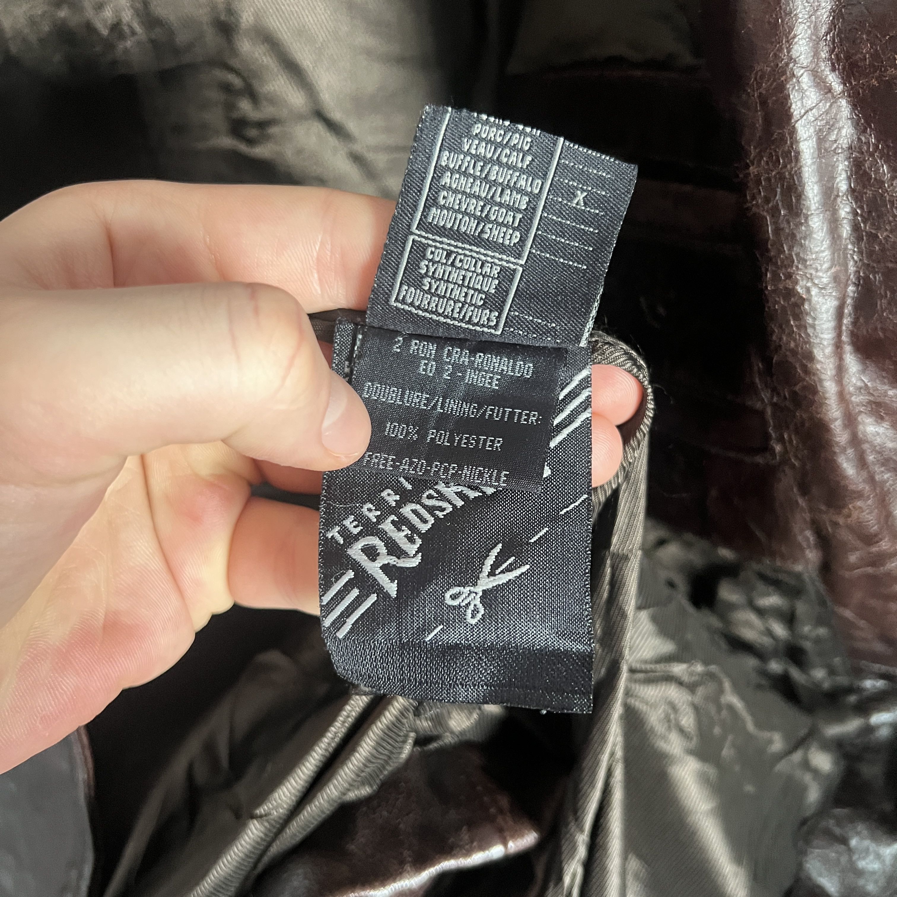 Johnson Motors × NFL Men's REDSKINS 100% Leather Brown Jacket Size XL Size US XL / EU 56 / 4 - 12 Thumbnail