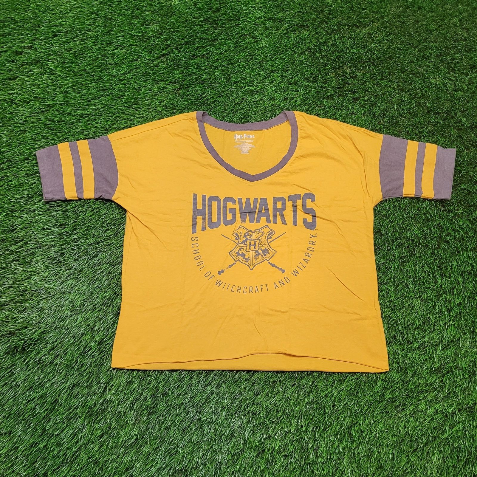 Other Harry Potter Hogwarts T-Shirt Womens Medium Boxy Cropped Fit Size M / US 6-8 / IT 42-44 - 1 Thumbnail
