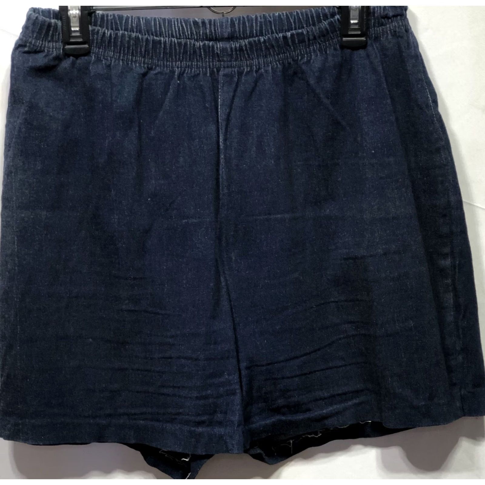 NEXT Whats Next High Rise Denim Mom Jean Shorts 20 32" Waist Dk Blue Capsule Size 40" / US 18 - 5 Thumbnail