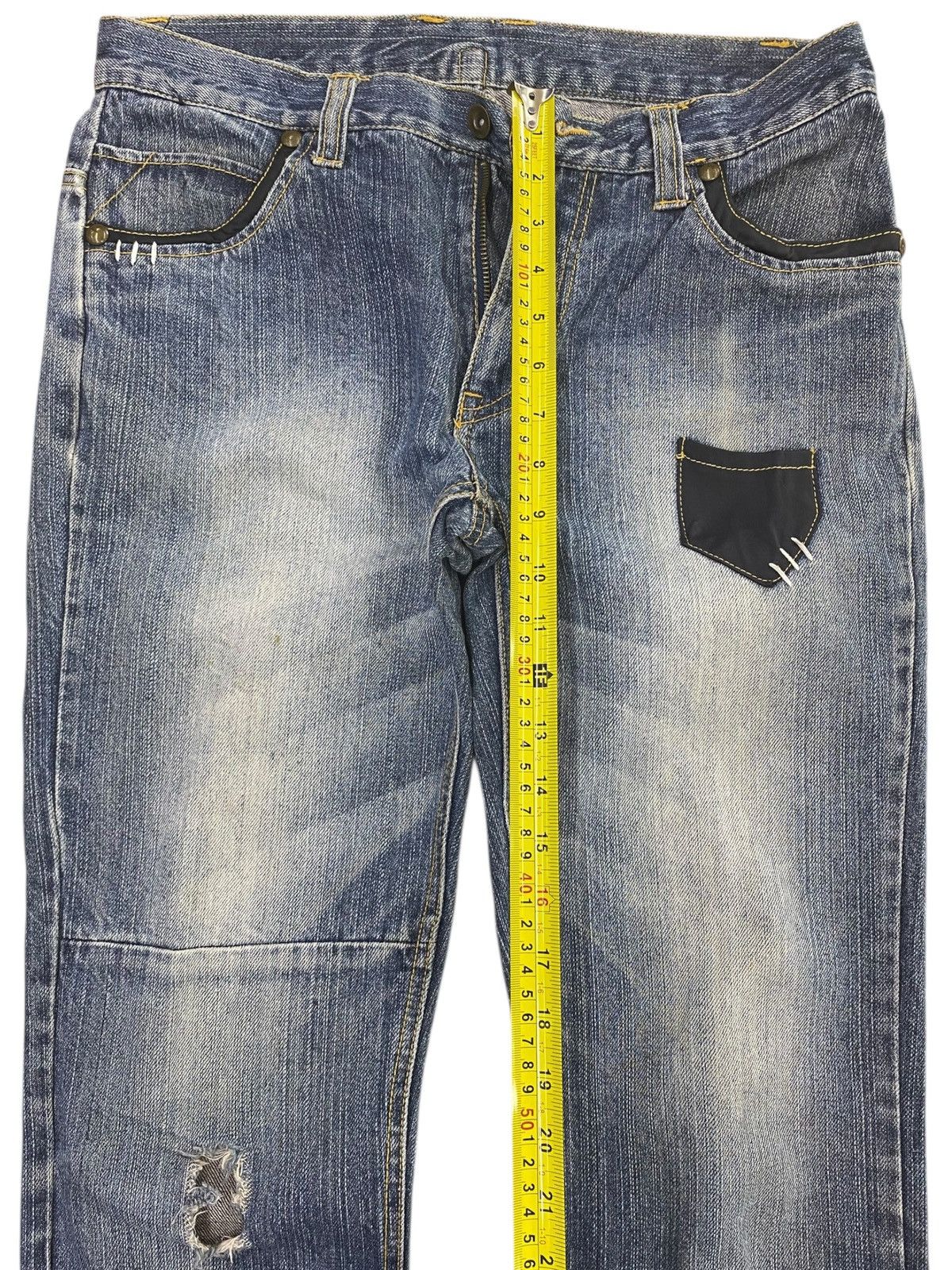Japanese Brand Japanese Brand Whiskers Faded Wash Style Straight Cut Jeans Size US 32 / EU 48 - 6 Thumbnail
