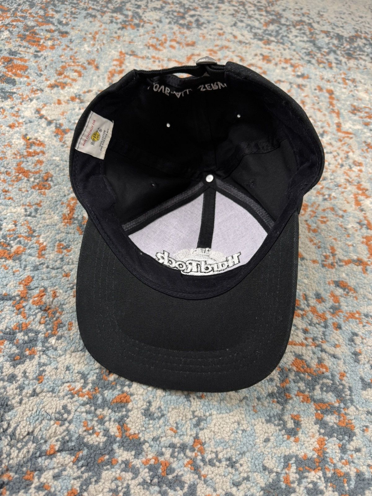 Hard Rock Cafe × Vintage Rare Vintage 90s Hard Rock Cafe Fukoka Japan embroidered hat Size ONE SIZE - 5 Thumbnail