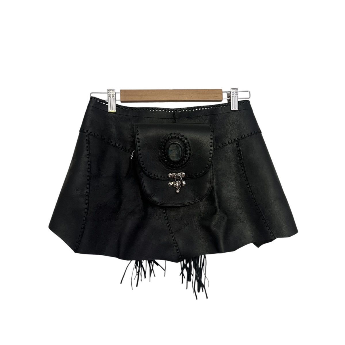 KMRii Kmrii style leather skirt Size 30" / US 8 / IT 44 - 1 Thumbnail
