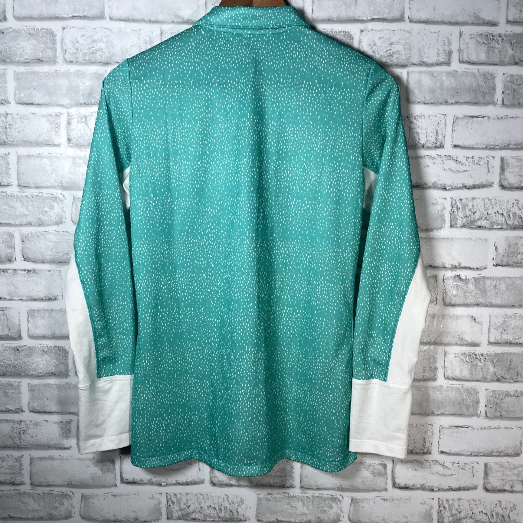 Adidas ADIDAS Climacool Golf Polo Long Sleeve Quarter Button Activewear Womens Small Teal Size S / US 4 / IT 40 - 5 Thumbnail