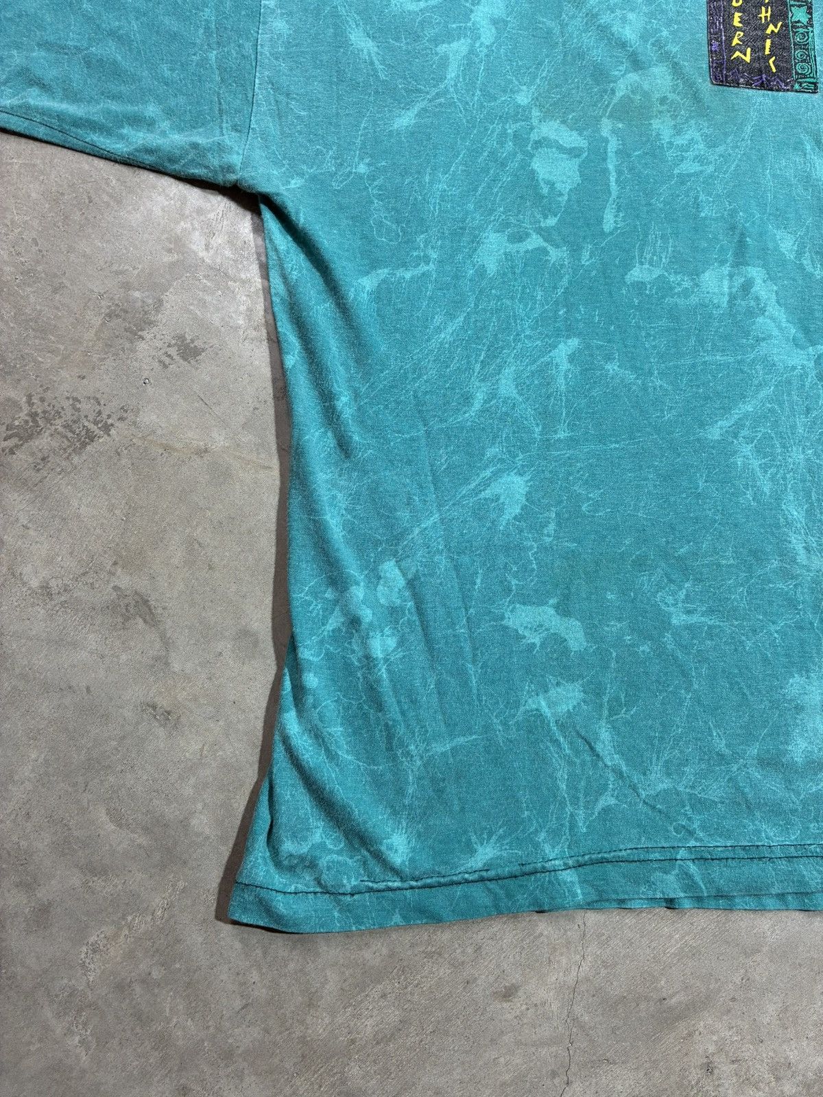 Adidas Vintage Adidas Take Off Ethnic Mineral Wash T Shirt Teal 90s Size US M / EU 48-50 / 2 - 9 Thumbnail
