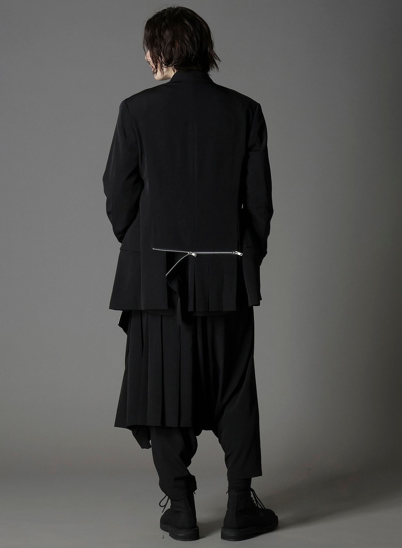 Yohji Yamamoto Yohji Yamamoto Ground Y - CREPE DE CHINE BAG PLEATED JACKET Size US L / EU 52-54 / 3 - 1 Thumbnail