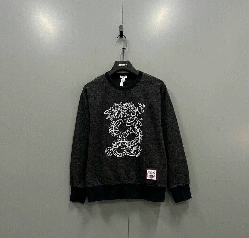 Kenzo KENZO Dragon Totem Embroidered Sweatshirt Size US S / EU 44-46 / 1 - 1 Thumbnail