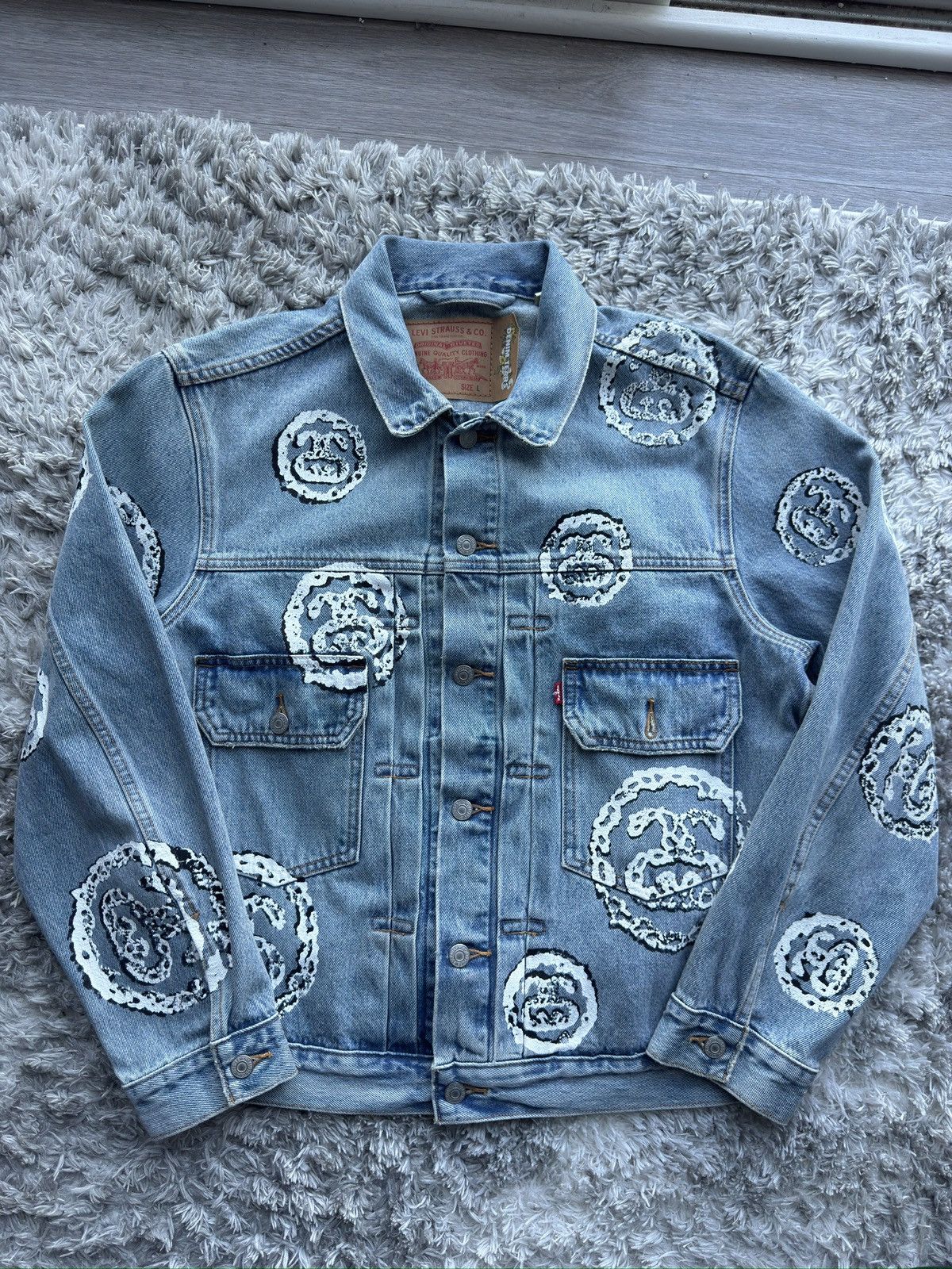 Stussy Denim Tears Jacket | Grailed