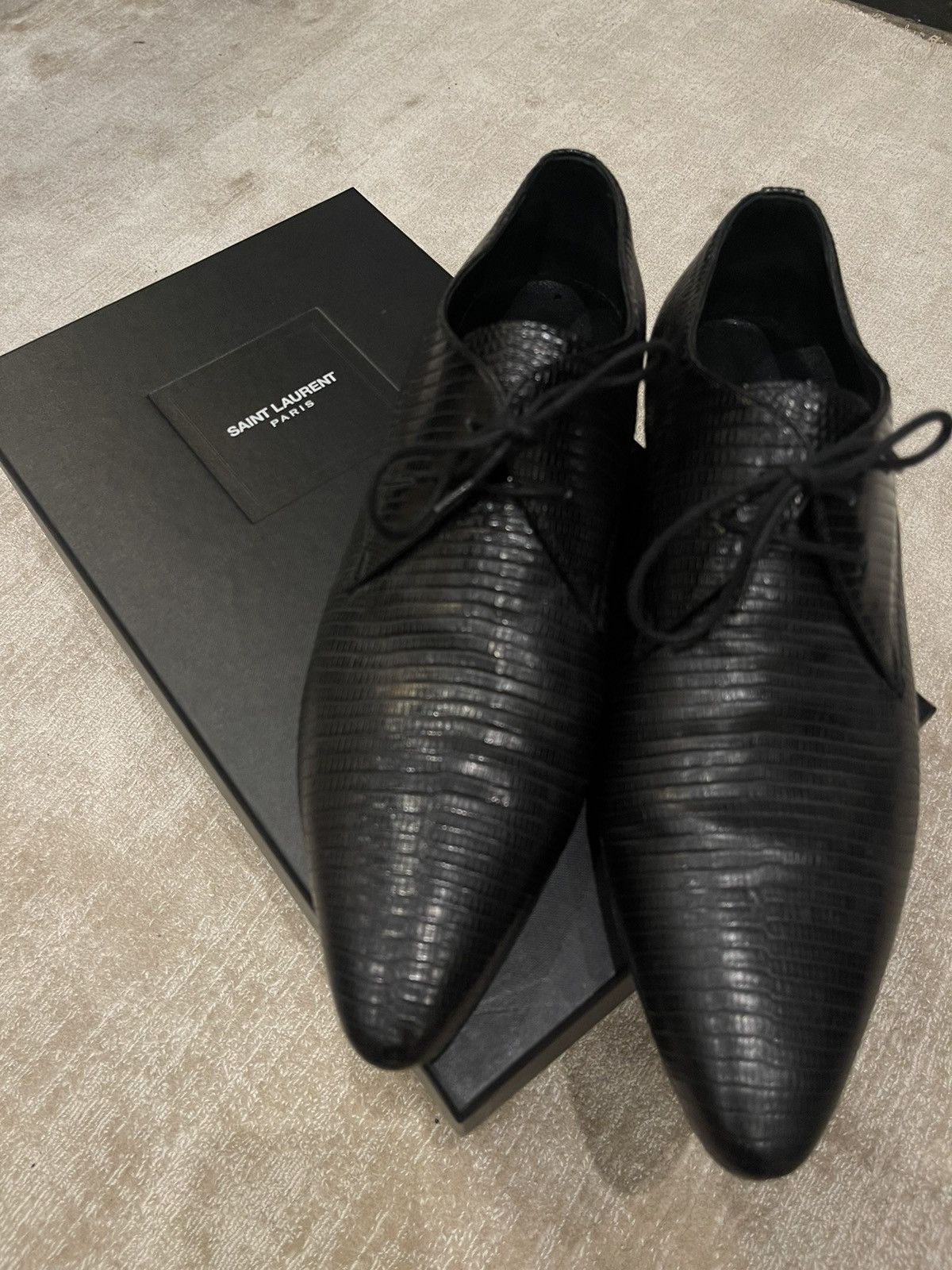 Hedi Slimane × Saint Laurent Paris FW 2017 derbies / palladium Size US 10 / EU 43 - 10 Thumbnail