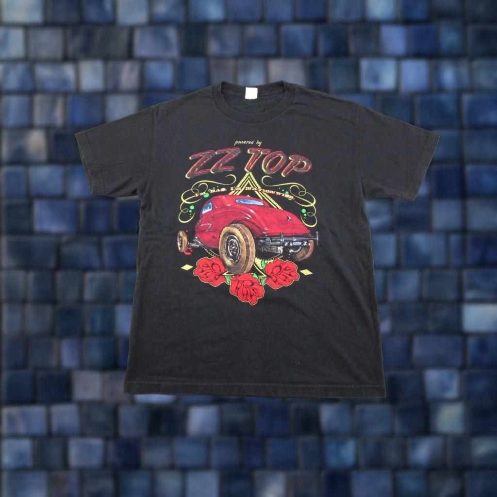 Doublet 2015 ZZ Top Double Sided Tour Graphic T-Shirt Black Cotton Men's M Short Sleeve Crew Neck Rock Band Music Shirt Size US M / EU 48-50 / 2 - 1 Thumbnail