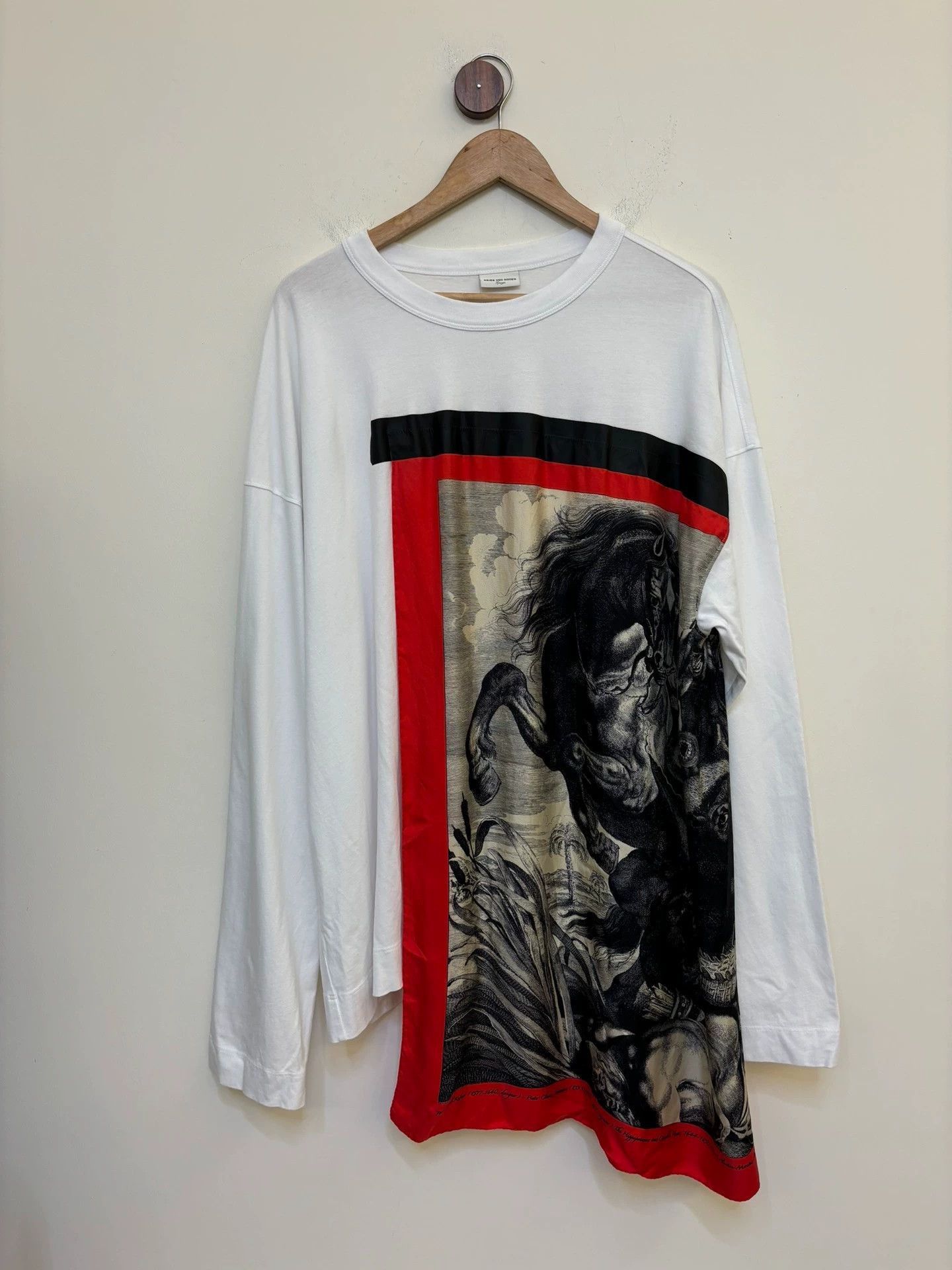 Dries Van Noten Dries Van Noten Dries van noten Silk scarf long sleeve tee Size US L / EU 52-54 / 3 - 1 Thumbnail